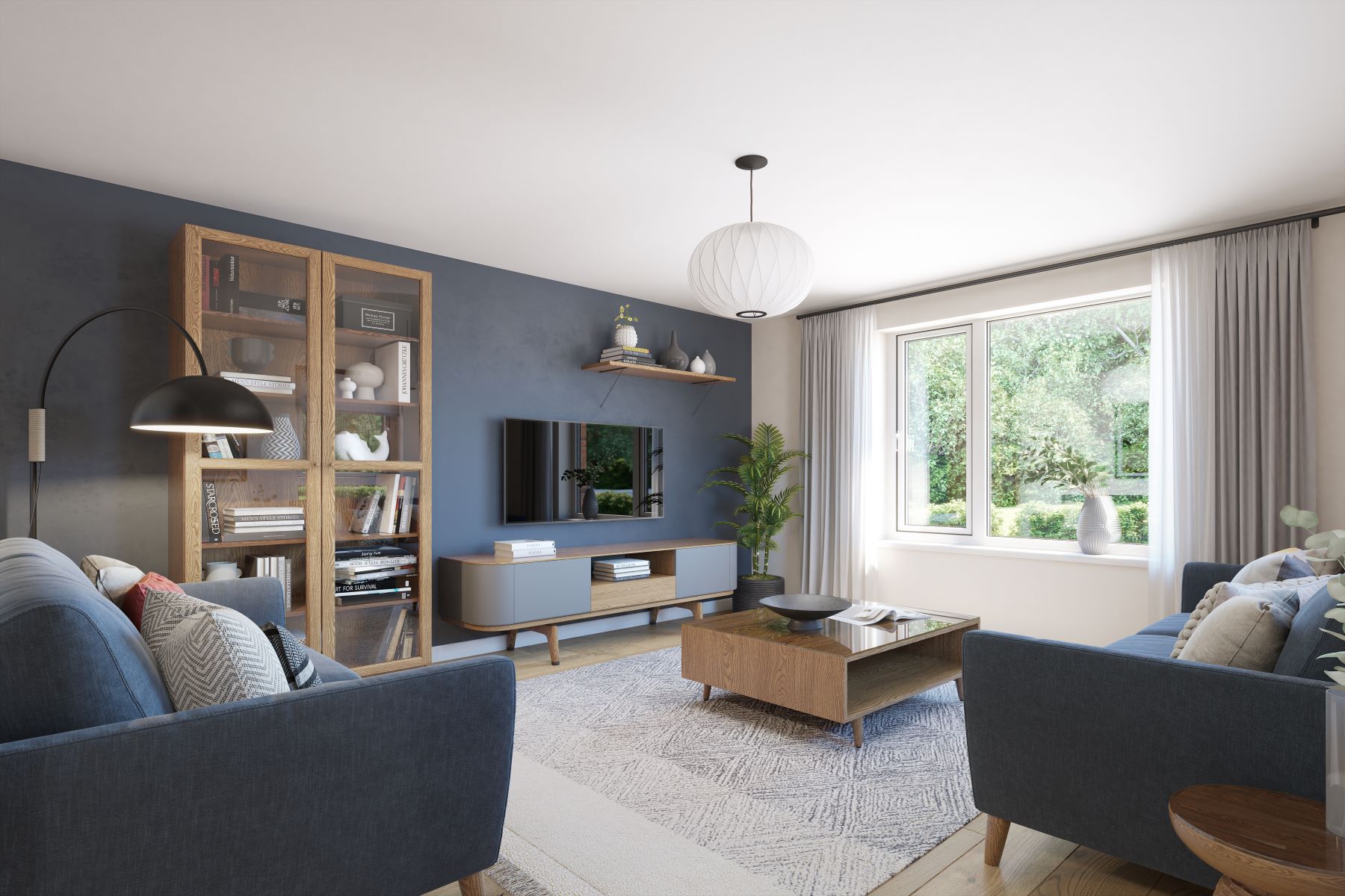 The Hubham living room