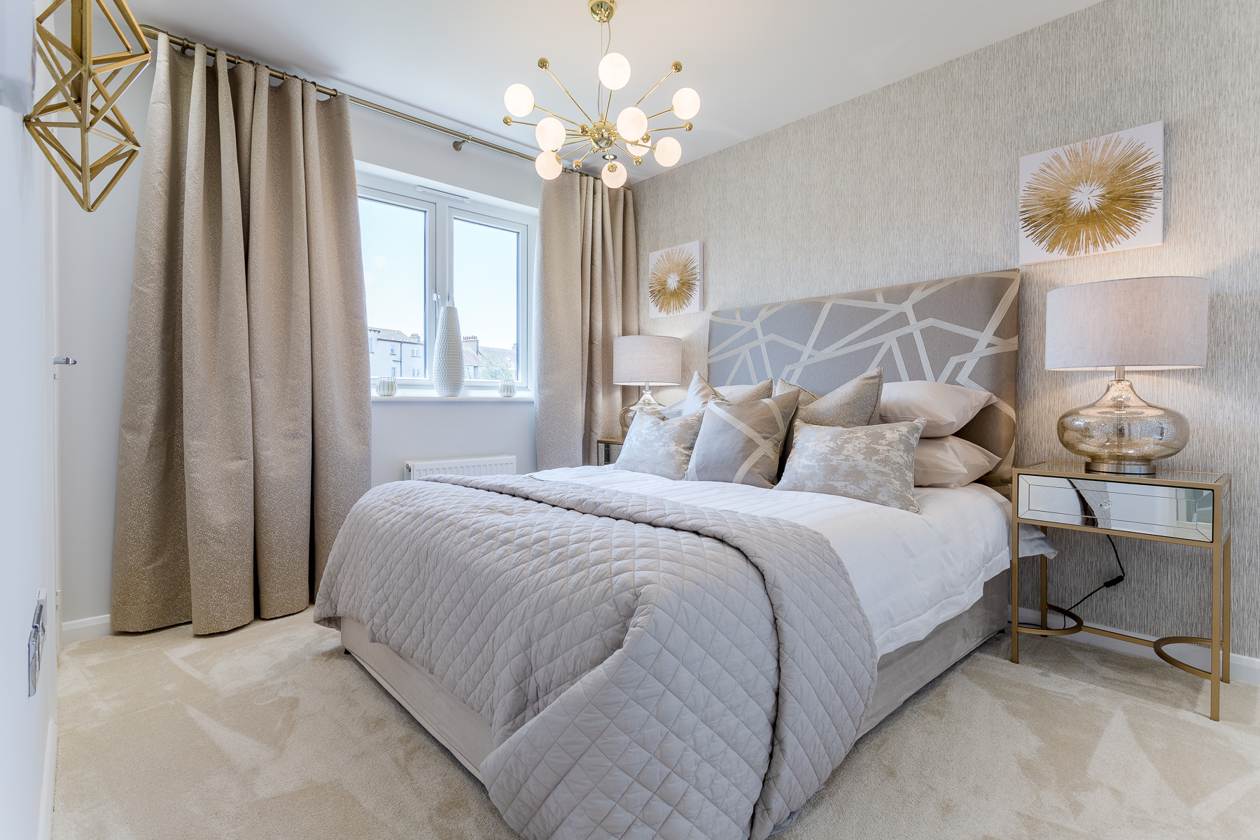 Bedroom one in the Douglas home