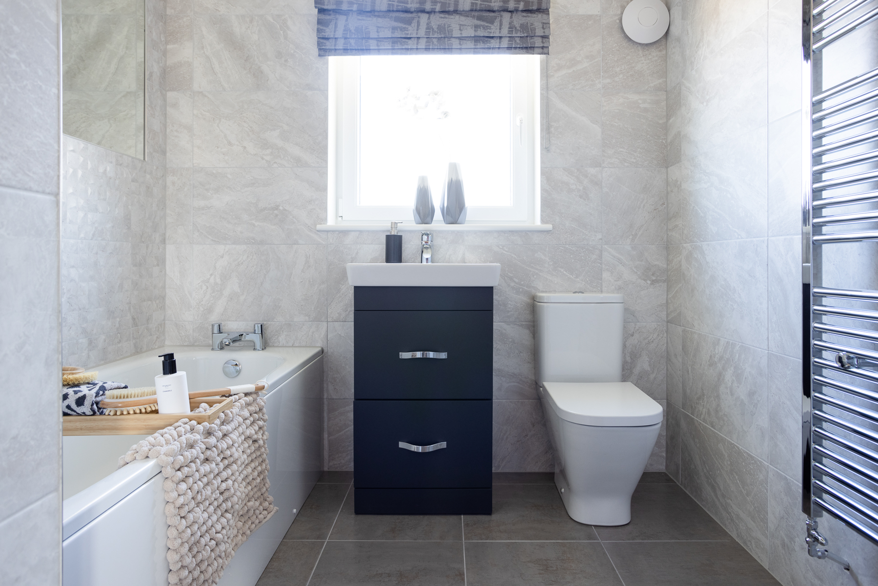 Bathroom in the Maxwell home