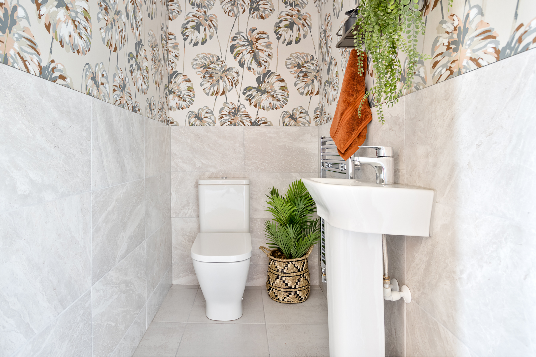 The downstairs toilet in the Maxwell home