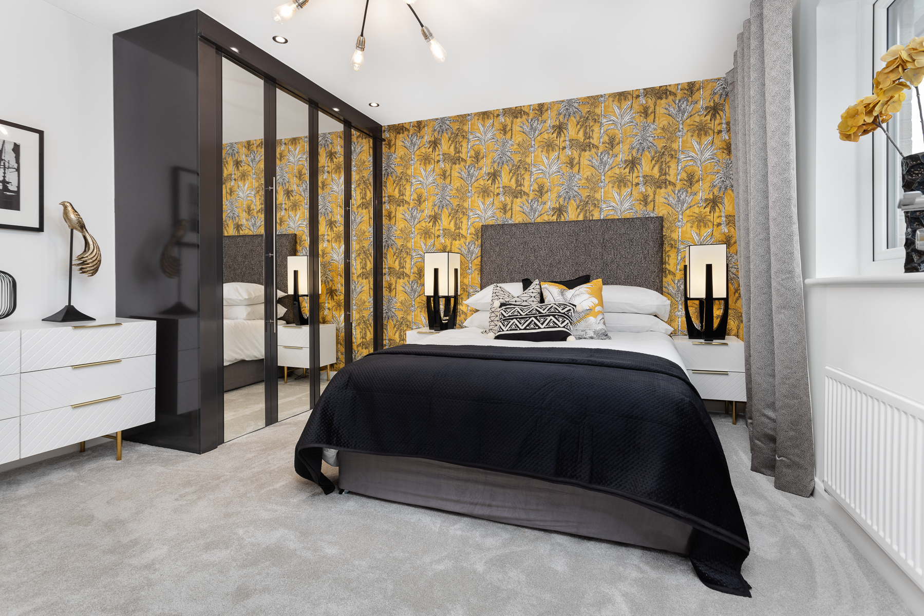 Bedroom two in the Stewart home