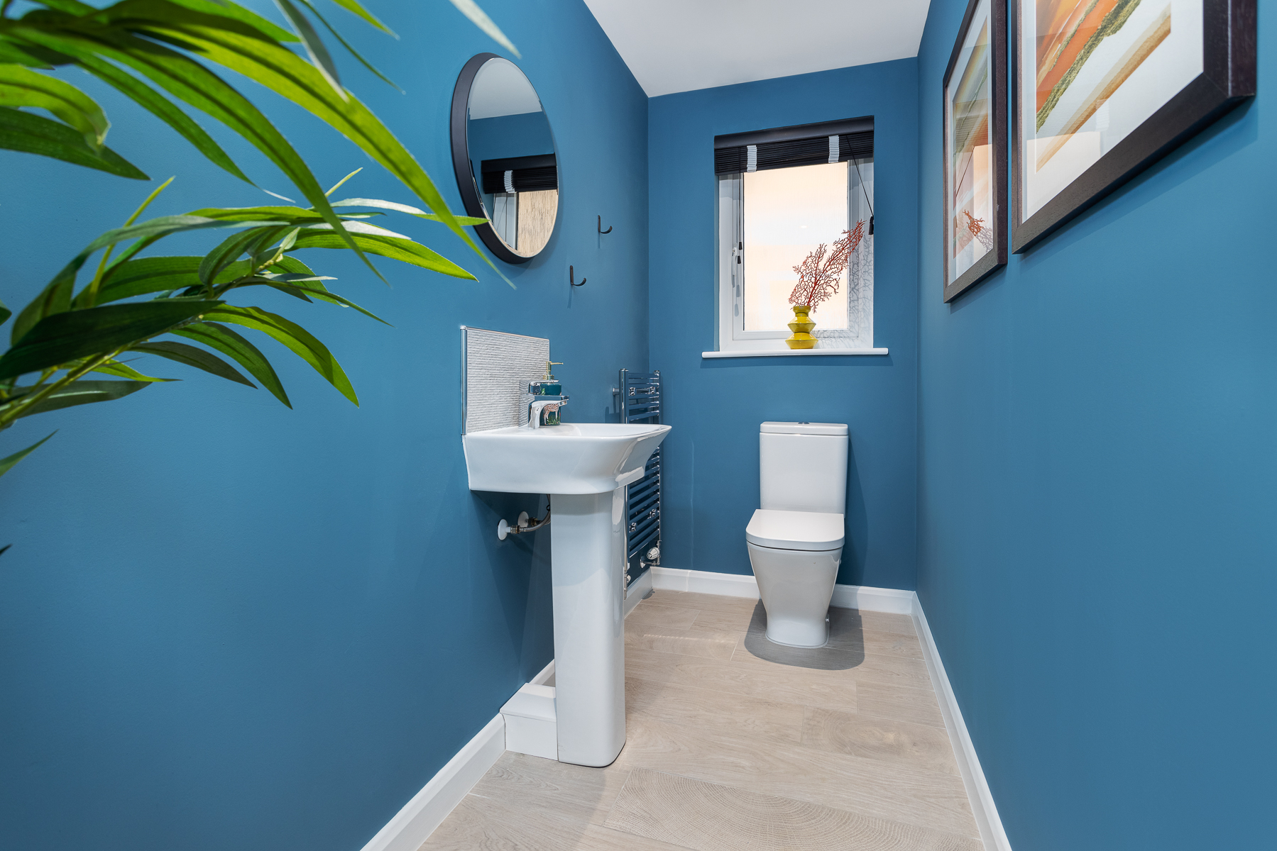 The downstairs toilet in the Stewart home