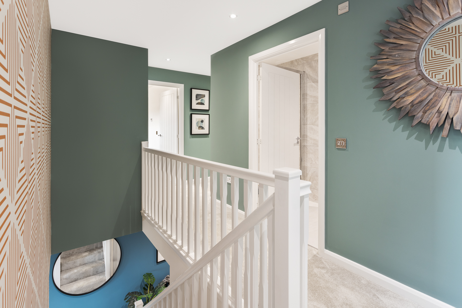 The landing in the Stewart home