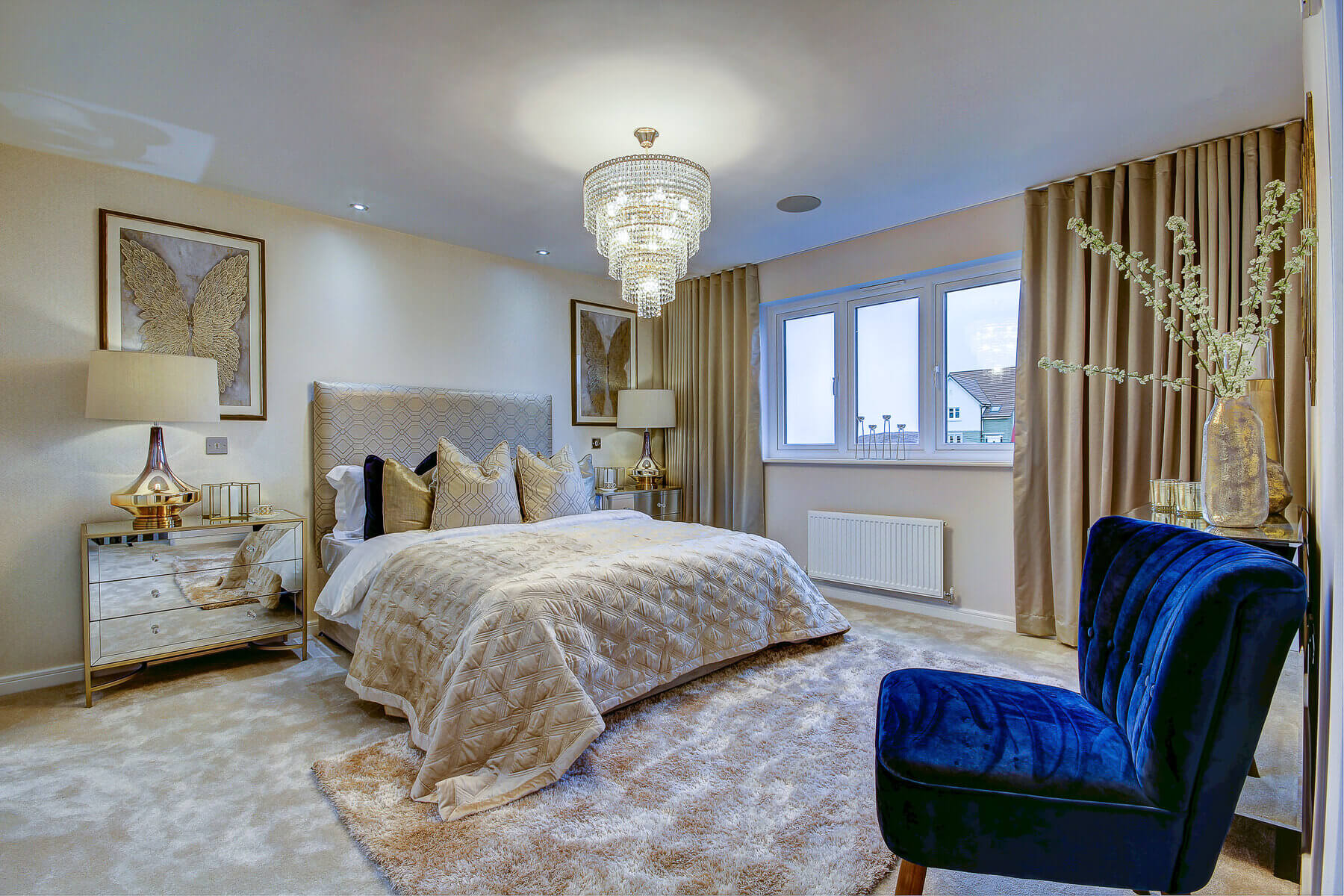 Bedroom one in the Wallace home