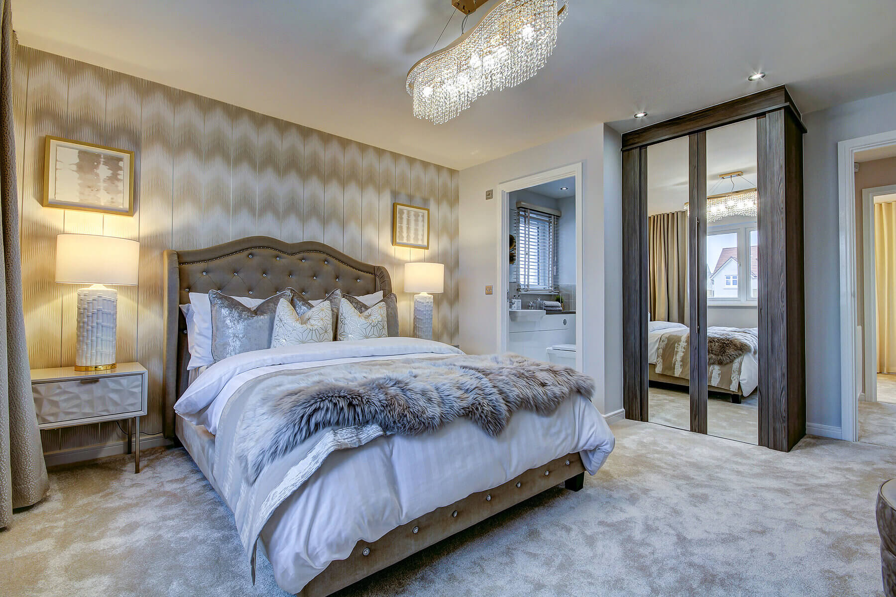 Bedroom two in the Wallace home