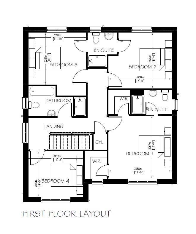 Stewart First Floor Plan OPP