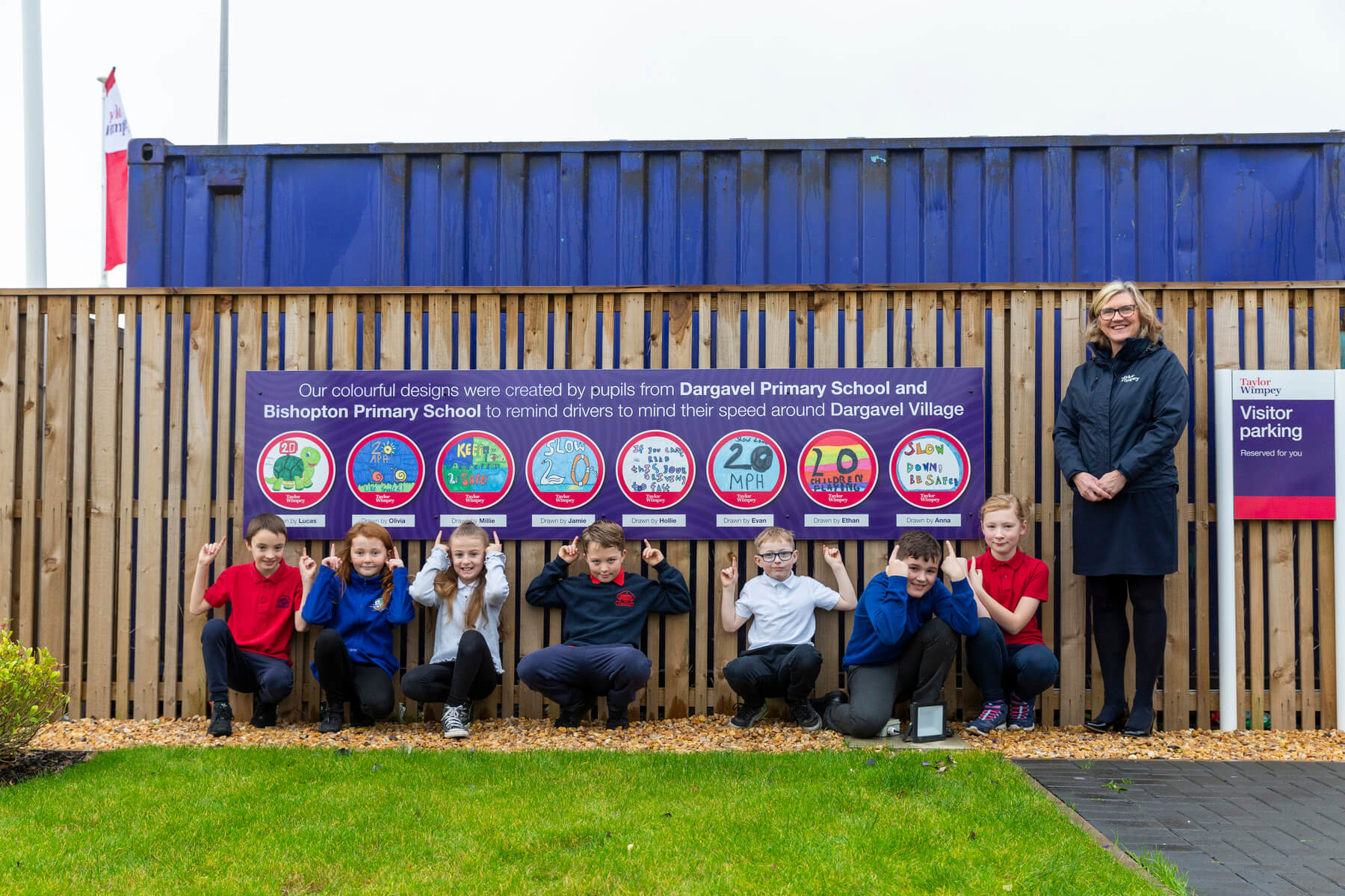 Taylor Wimpey Dargavel Village speed sign design competition