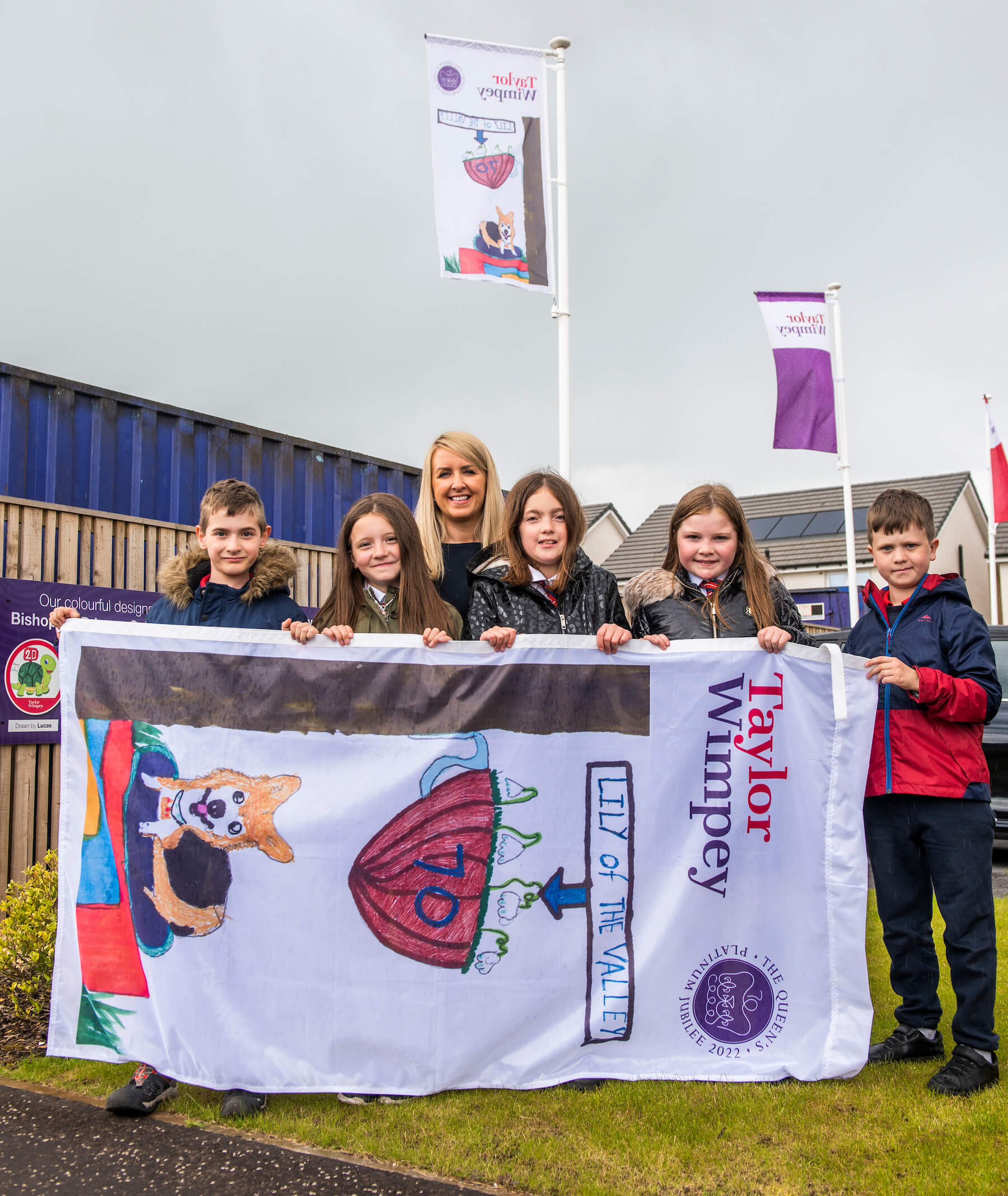 Taylor Wimpey Dargavel Village Bishopton queens jubilee flag design competition