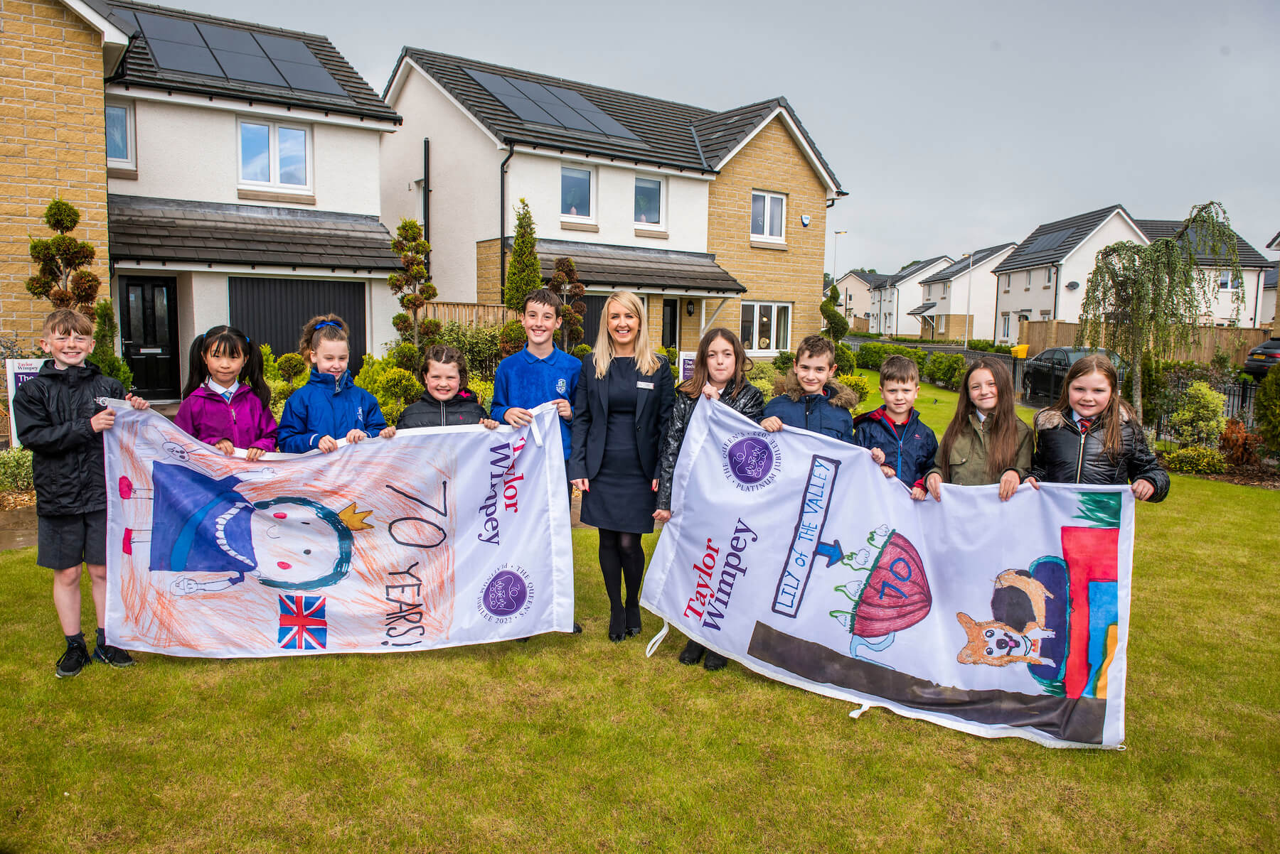 Taylor Wimpey Dargavel Village Bishopton queens jubilee flag design competition
