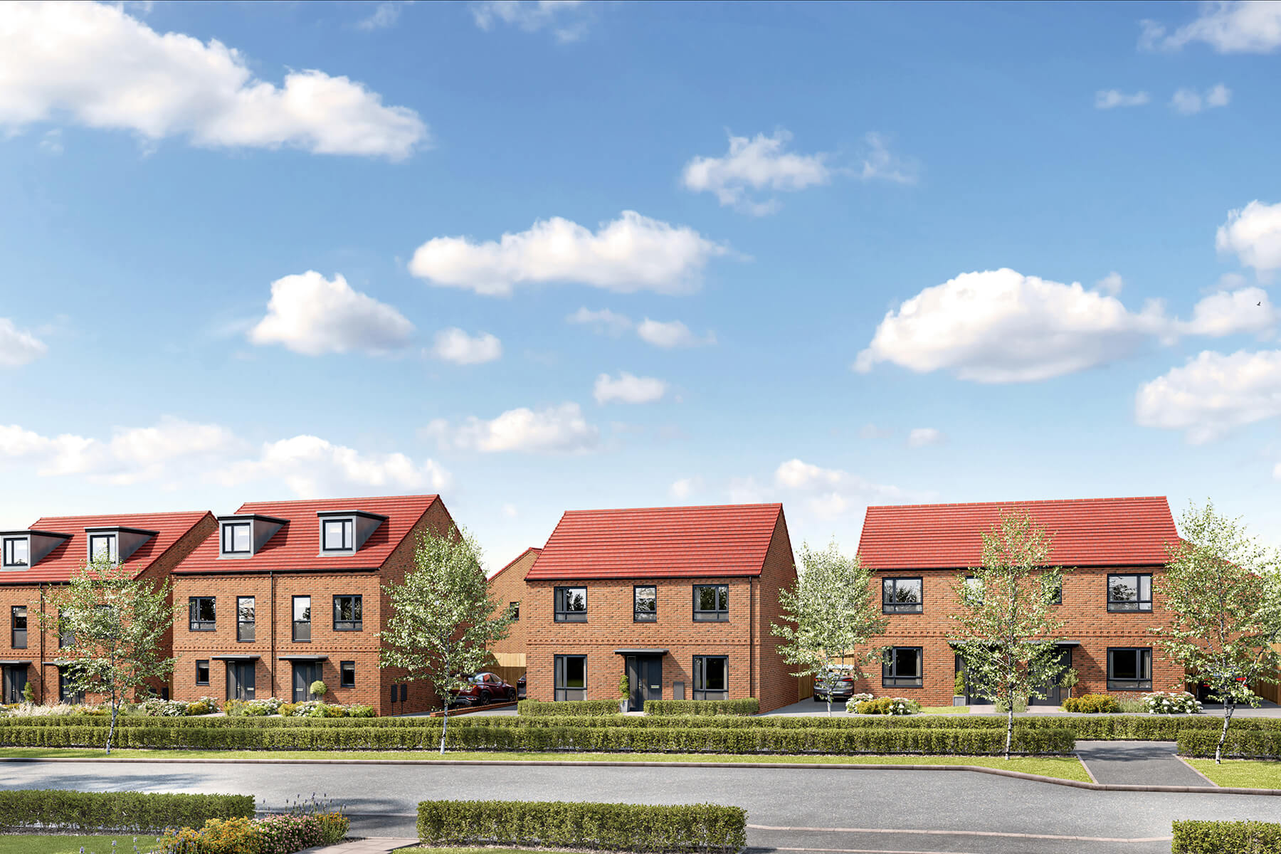 A development of 2, 3 & 4 bedroom homes