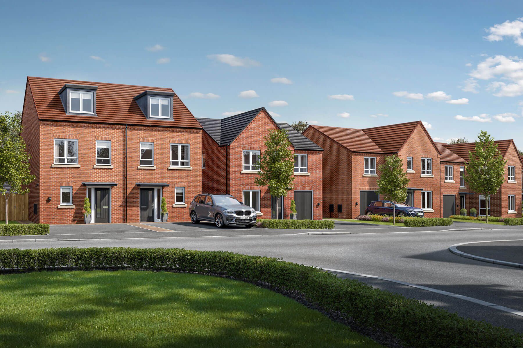 A new development of 2, 3, 4 & 5 bedroom homes