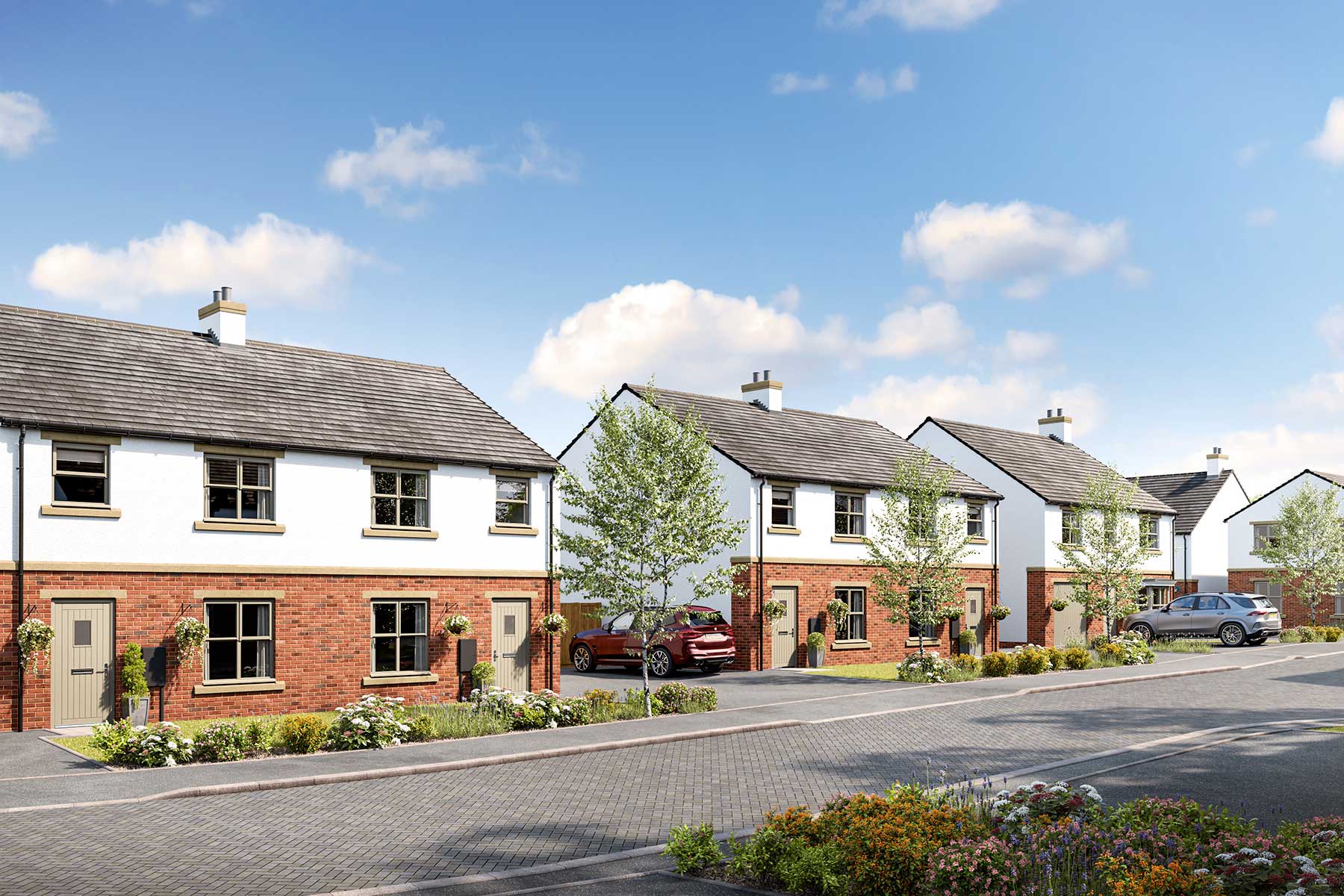 A new development of 2, 3 & 4 bedroom homes