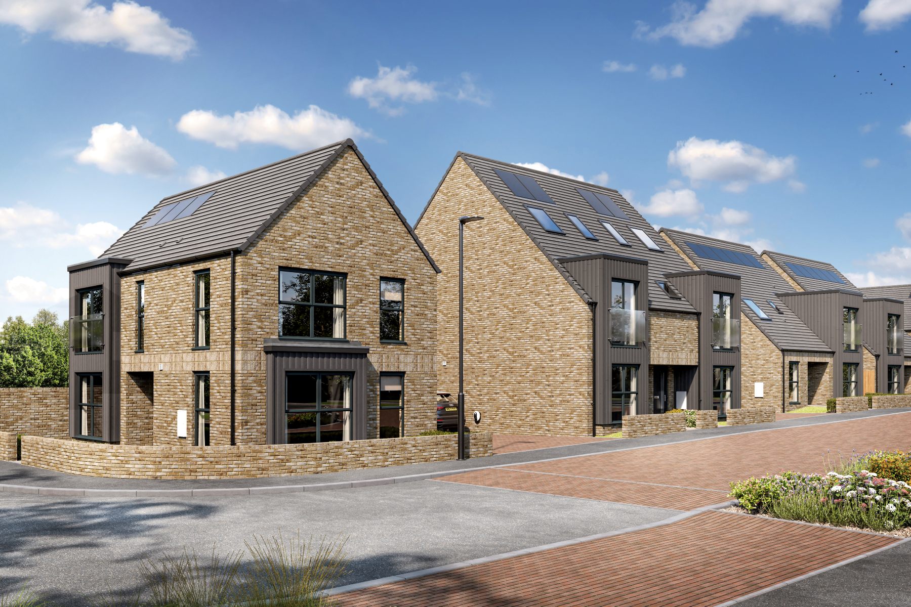 A development of 2, 3, 4 & 5-bedroom homes