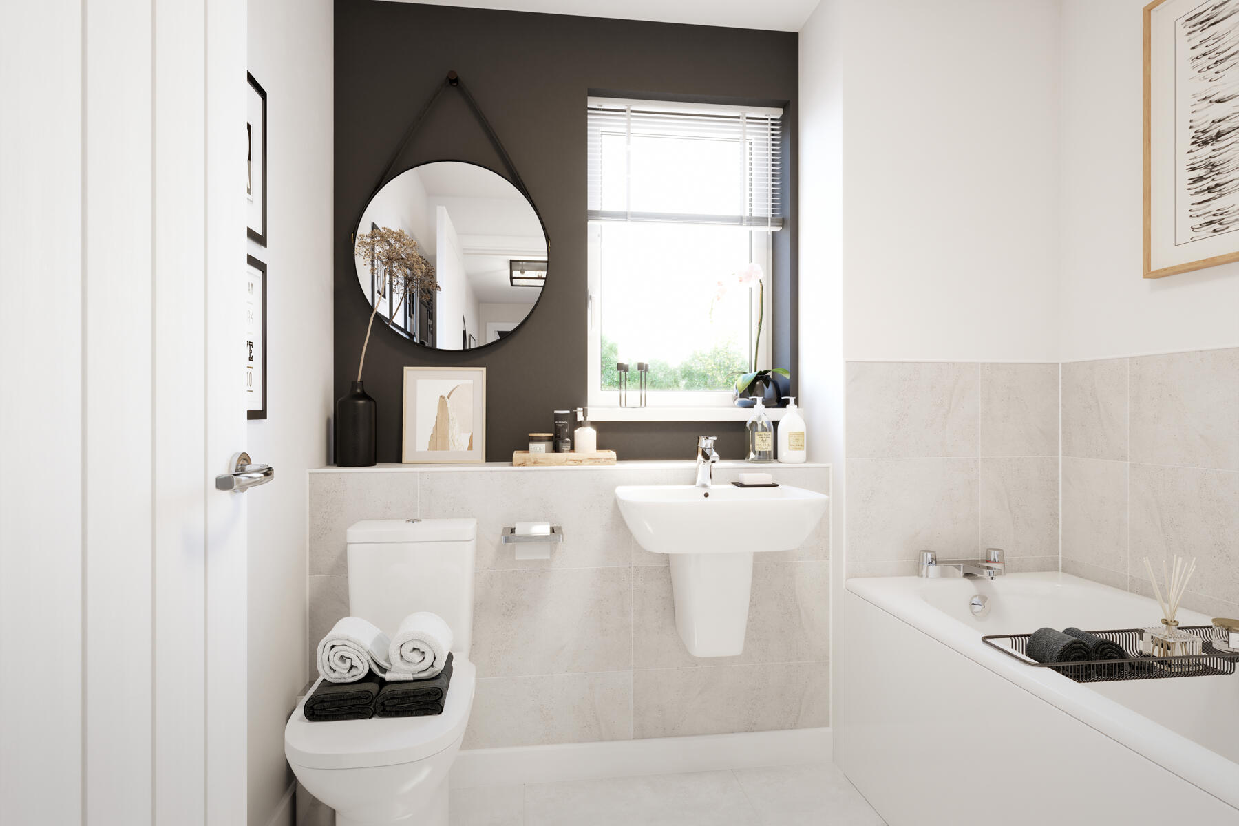 Personalise with a range of wall tiles & flooring options