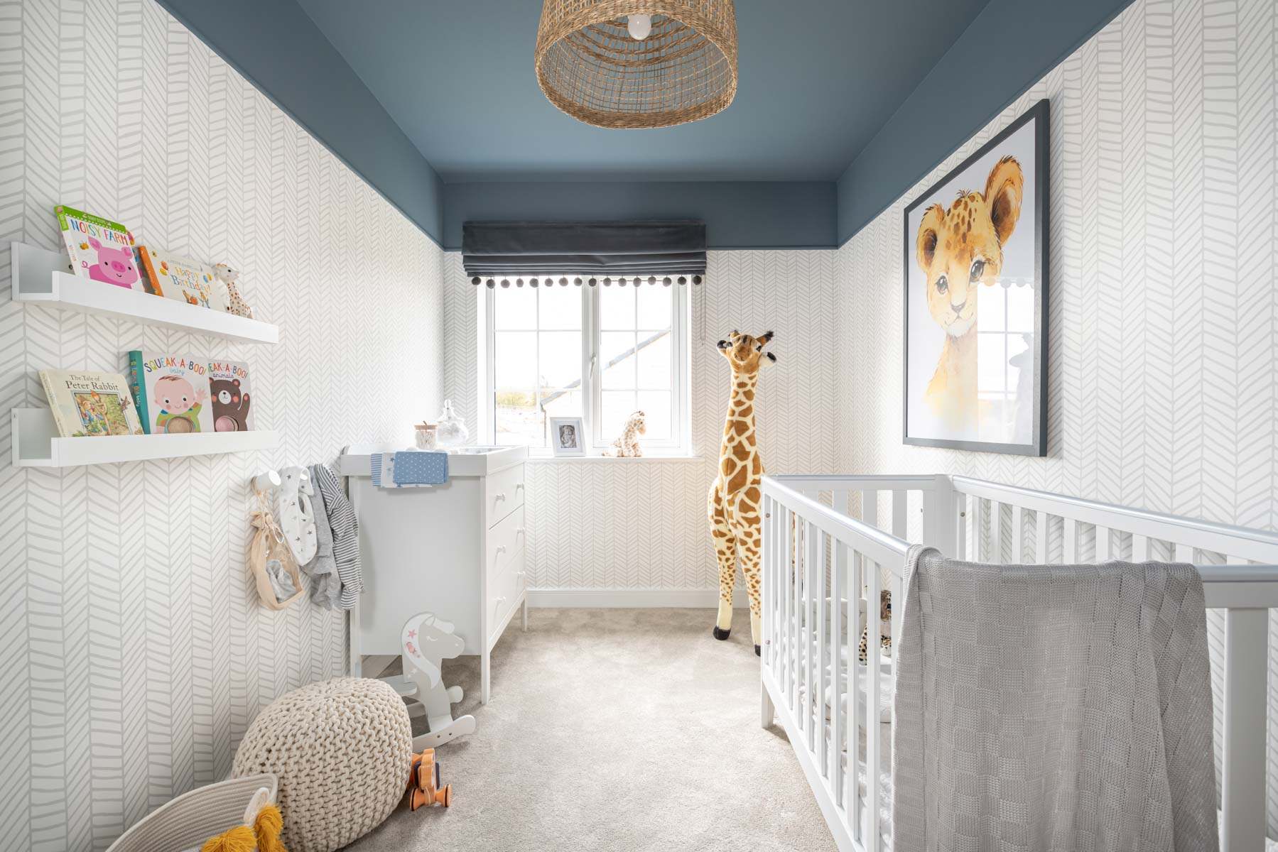 The third bedroom is perfect for children or as a home office