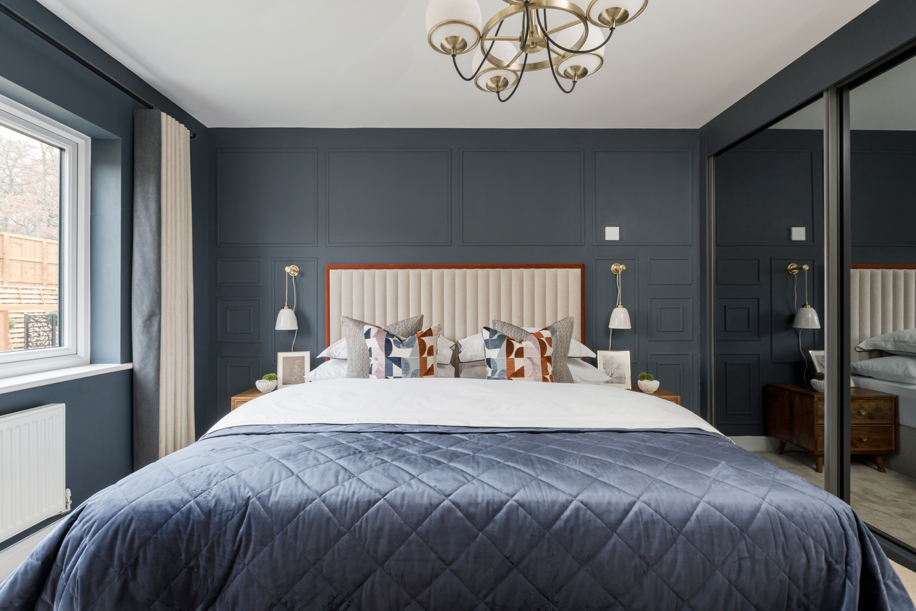 Bedroom 1 is large with space to add a fitted wardrobe