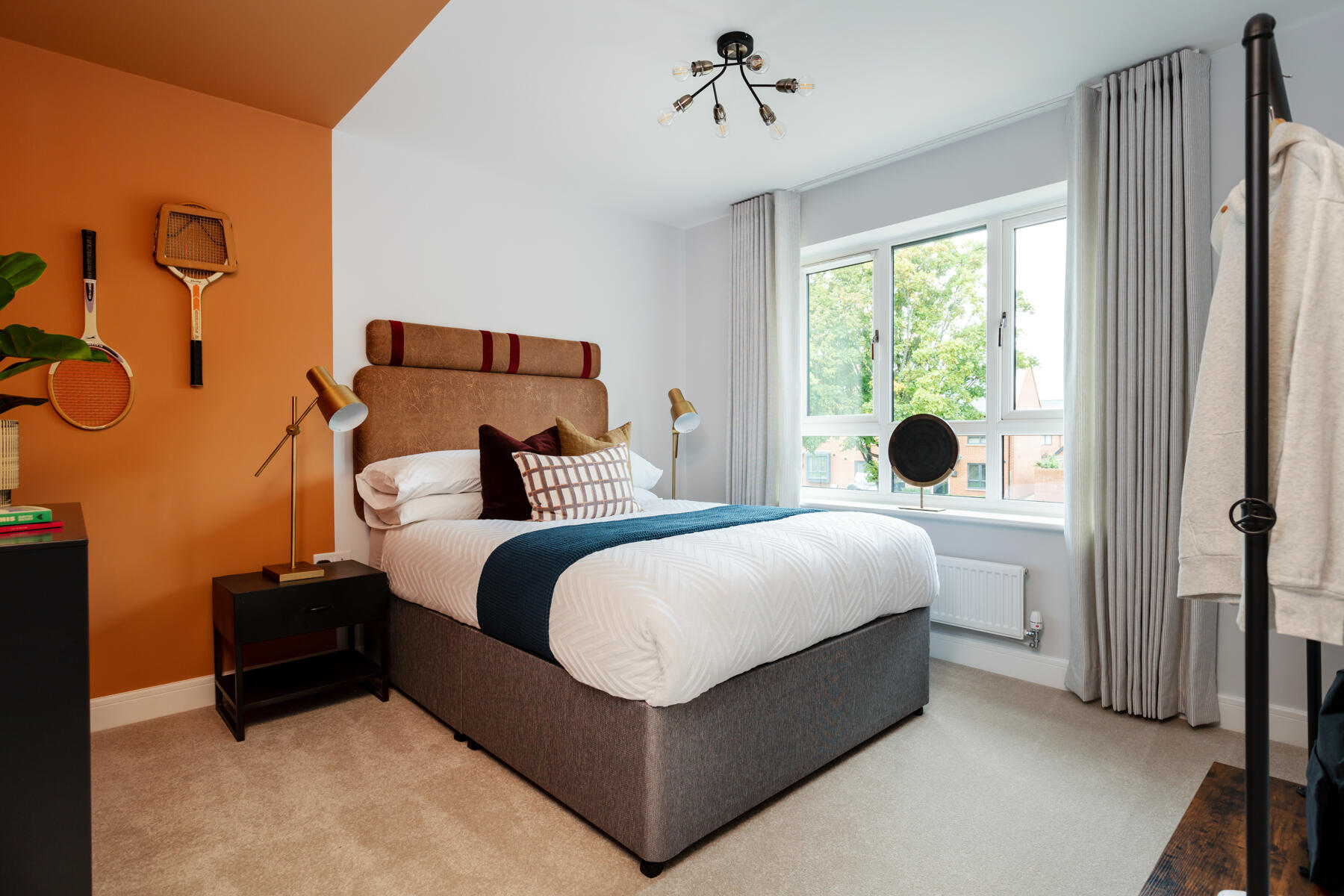 A second double bedroom sits to the front of the home