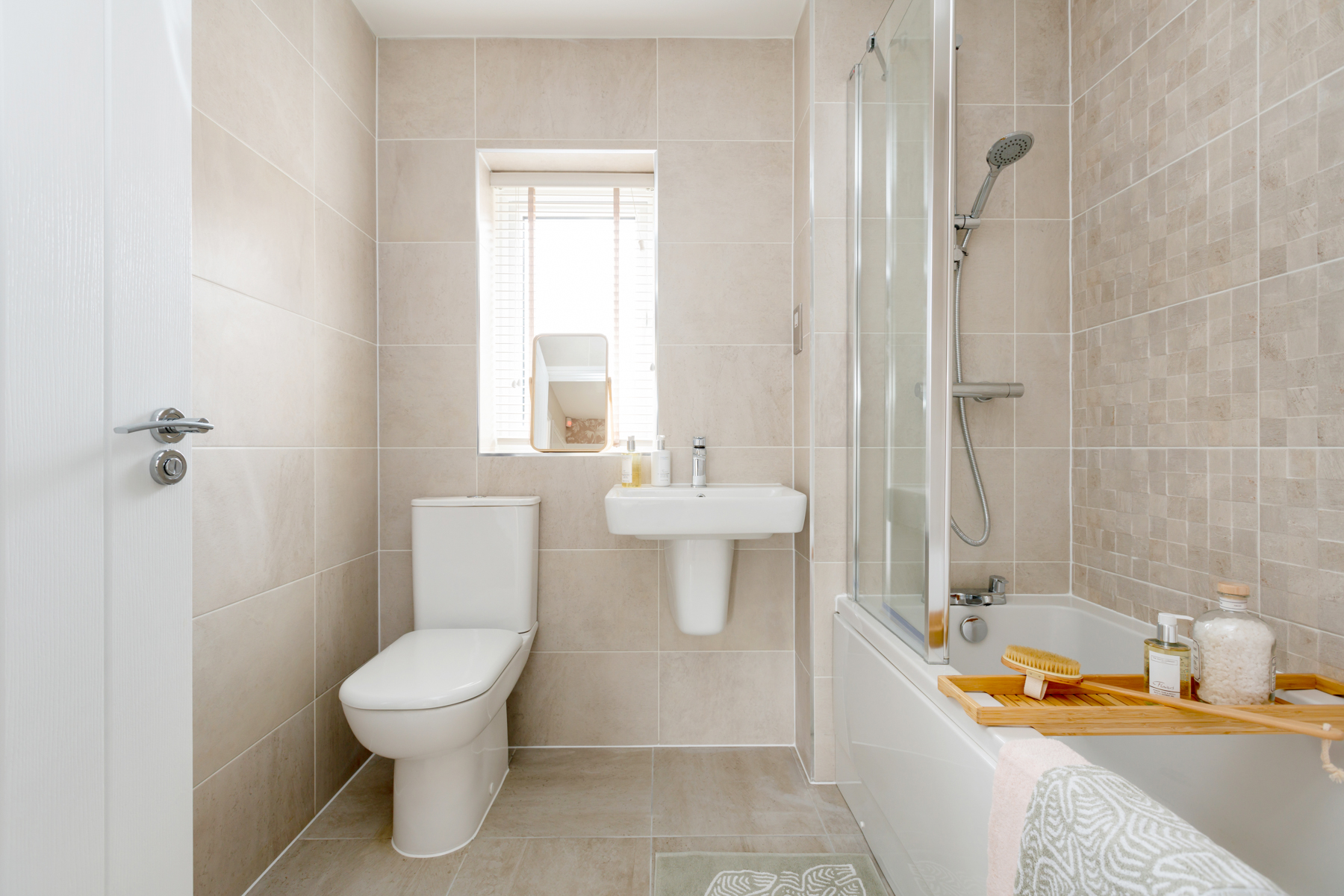 Personalise with a range of wall tiles and flooring options