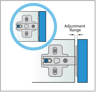 Drawer depth adjustment
