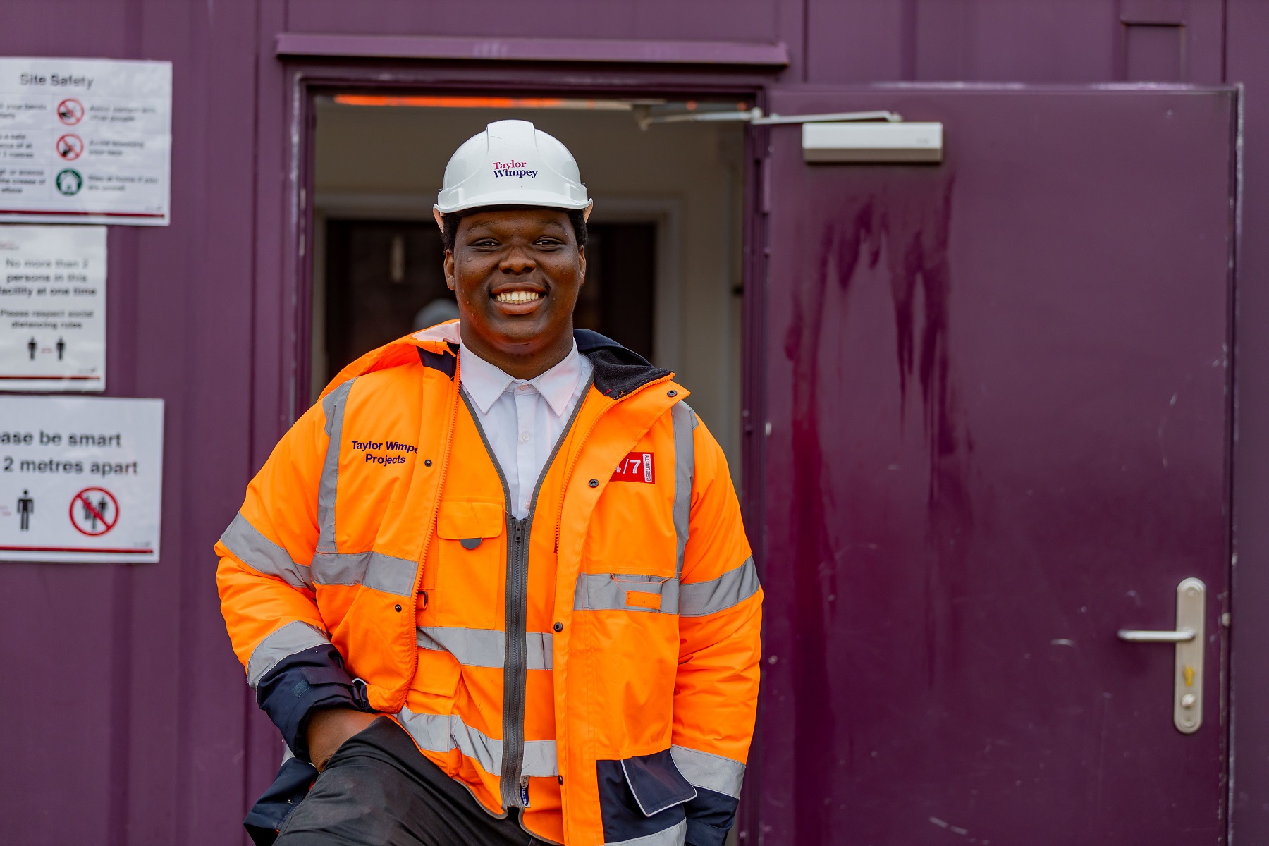 Site team member smiling