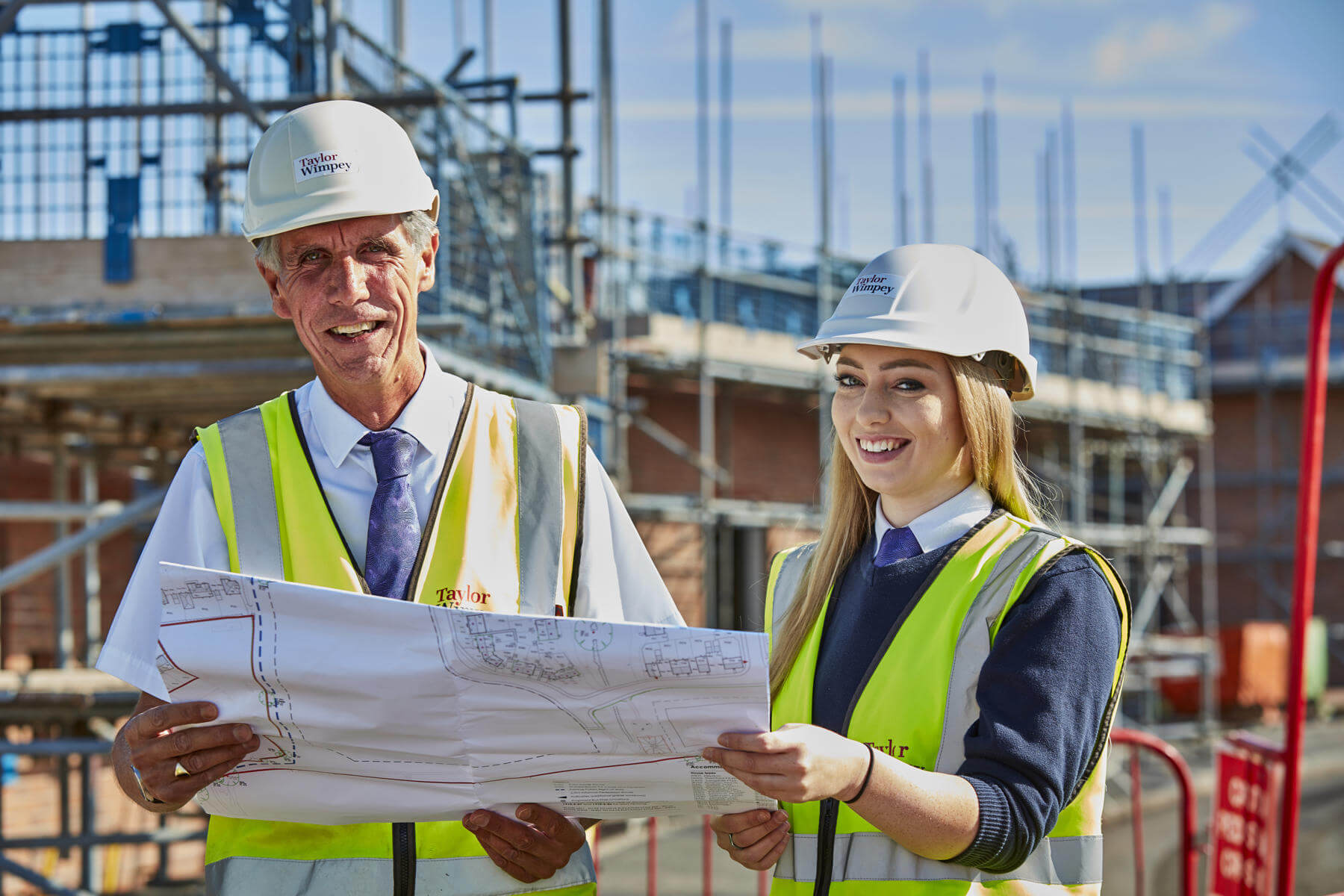 Site Managers looking at development plans