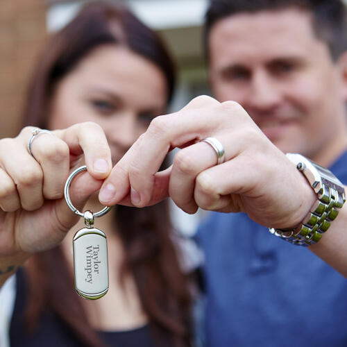 Couple with keys