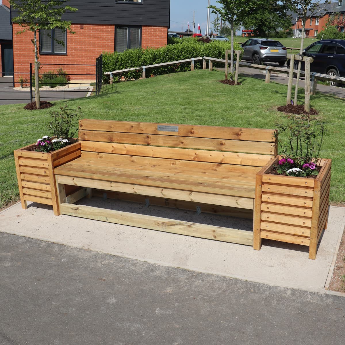 Bench on Taylor Wimpey development