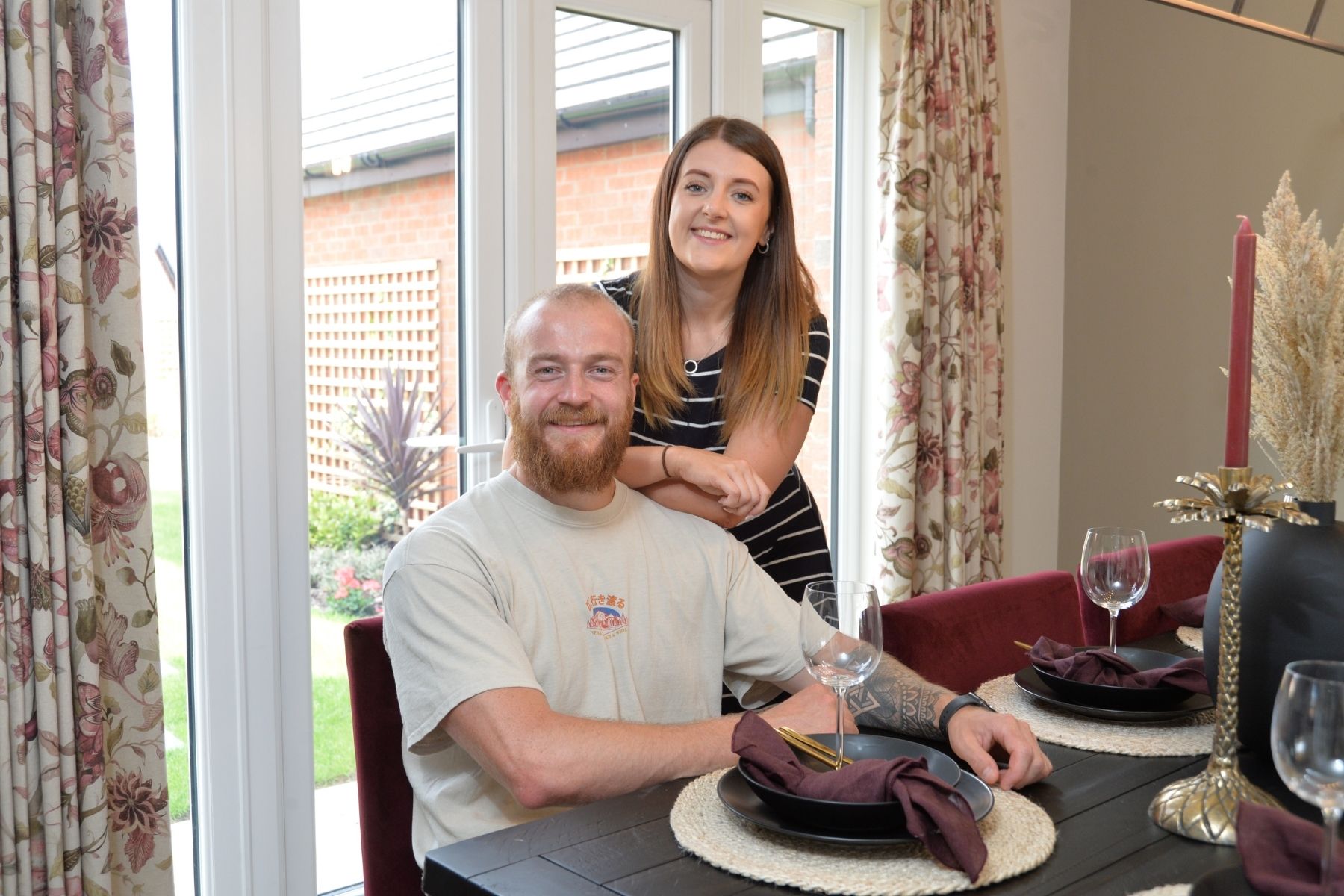 Richard Pilling and Ellie Fisher at Kings Moat Garden Village