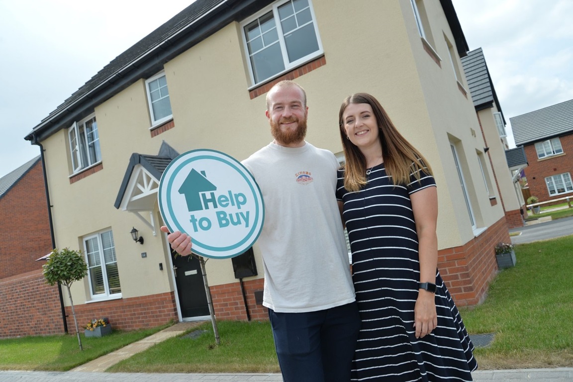 Richard Pilling and Ellie Fisher at Kings Moat Garden Village