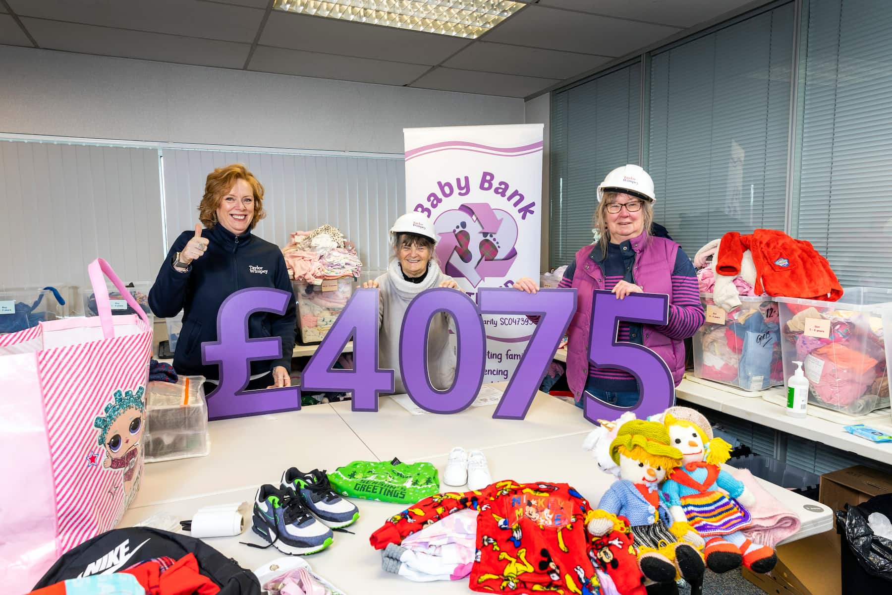 Baby Bank Scotland donation
