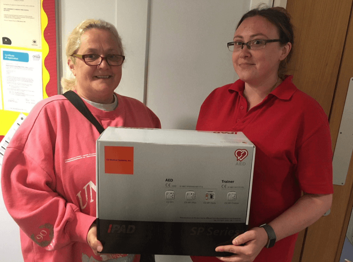 defibrillator donation