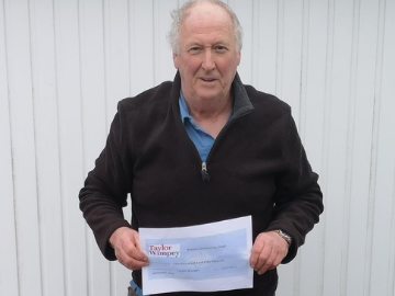 Man holding a piece of paper