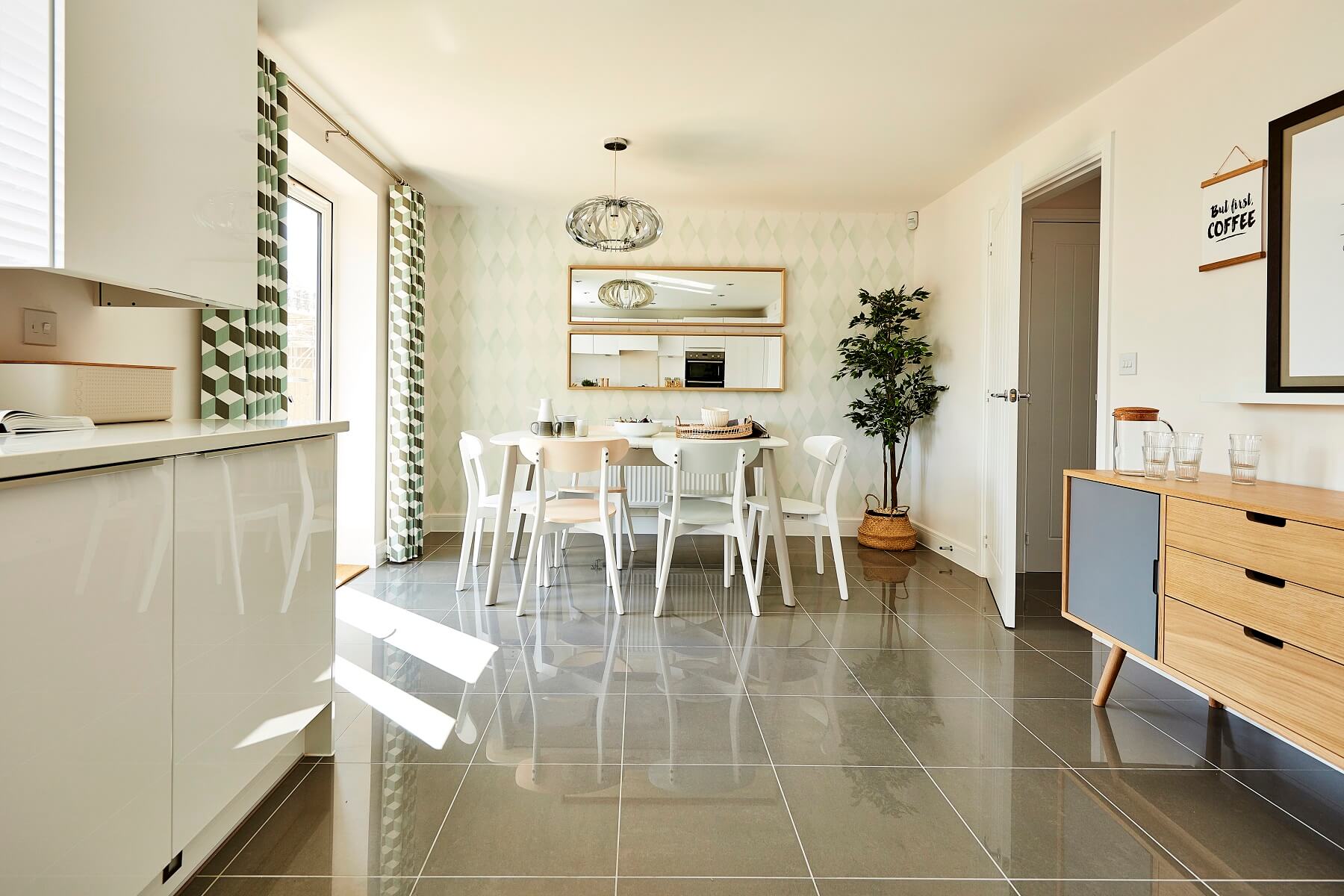 Kitchen with retro furniture