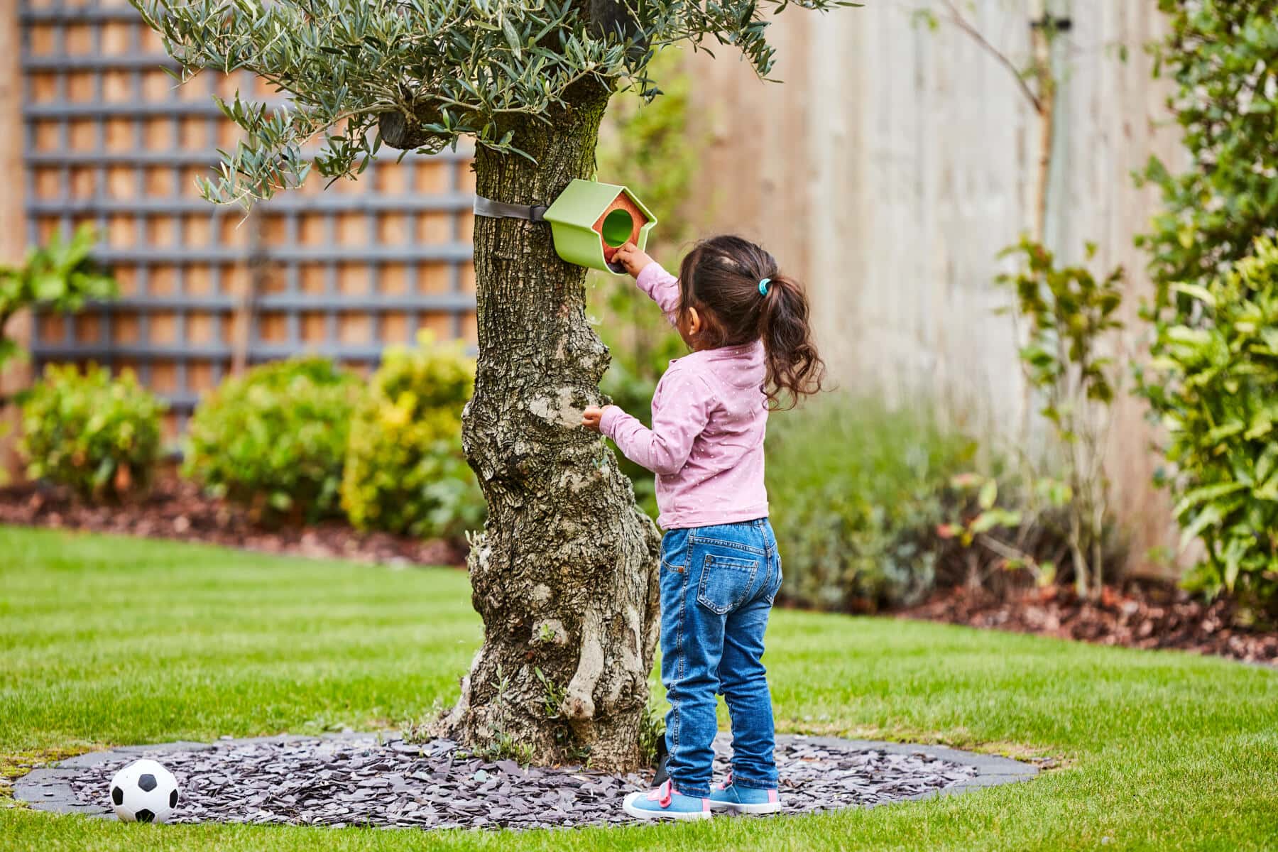 Child in garden
