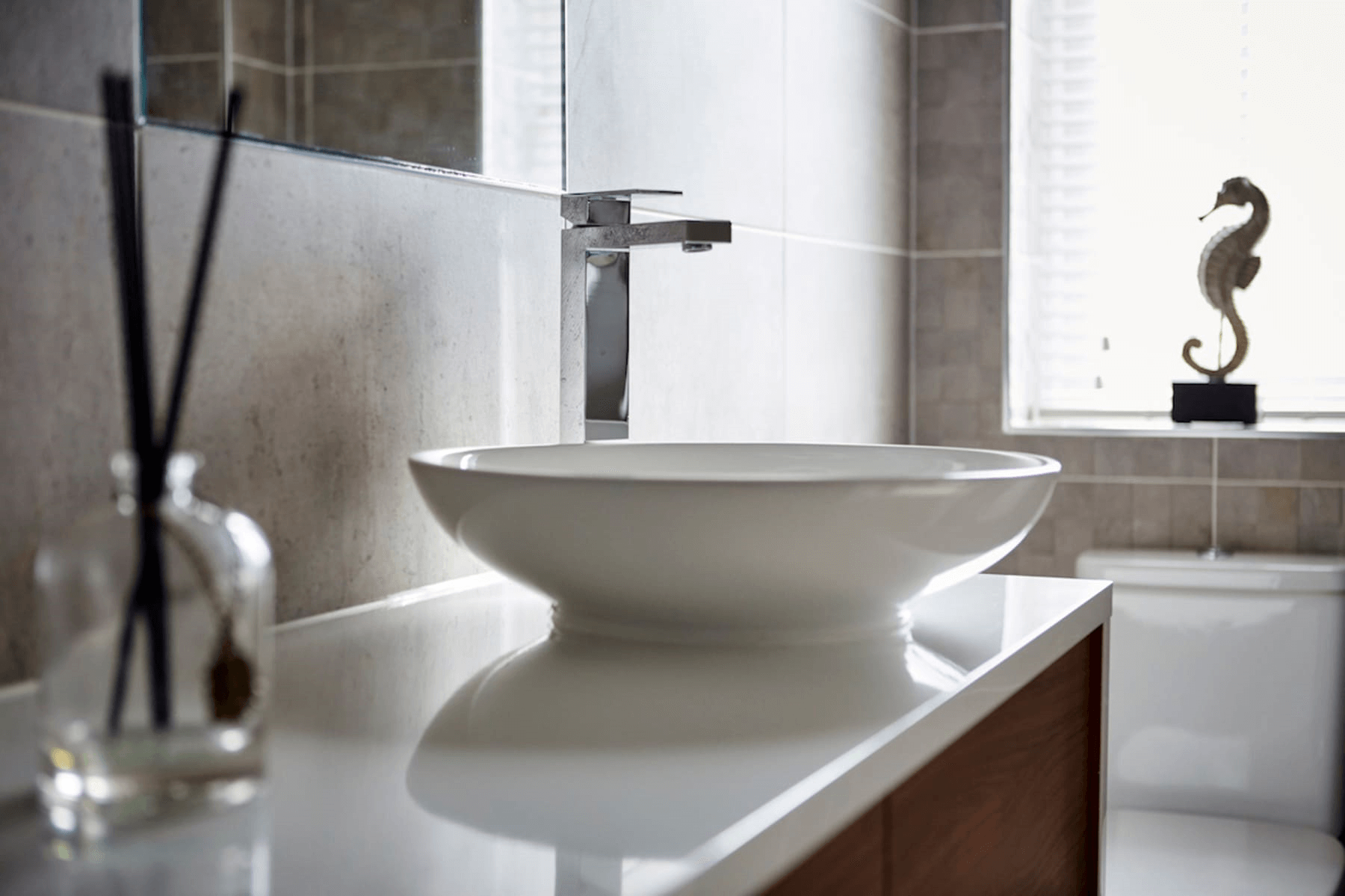 Washspace with diffuser