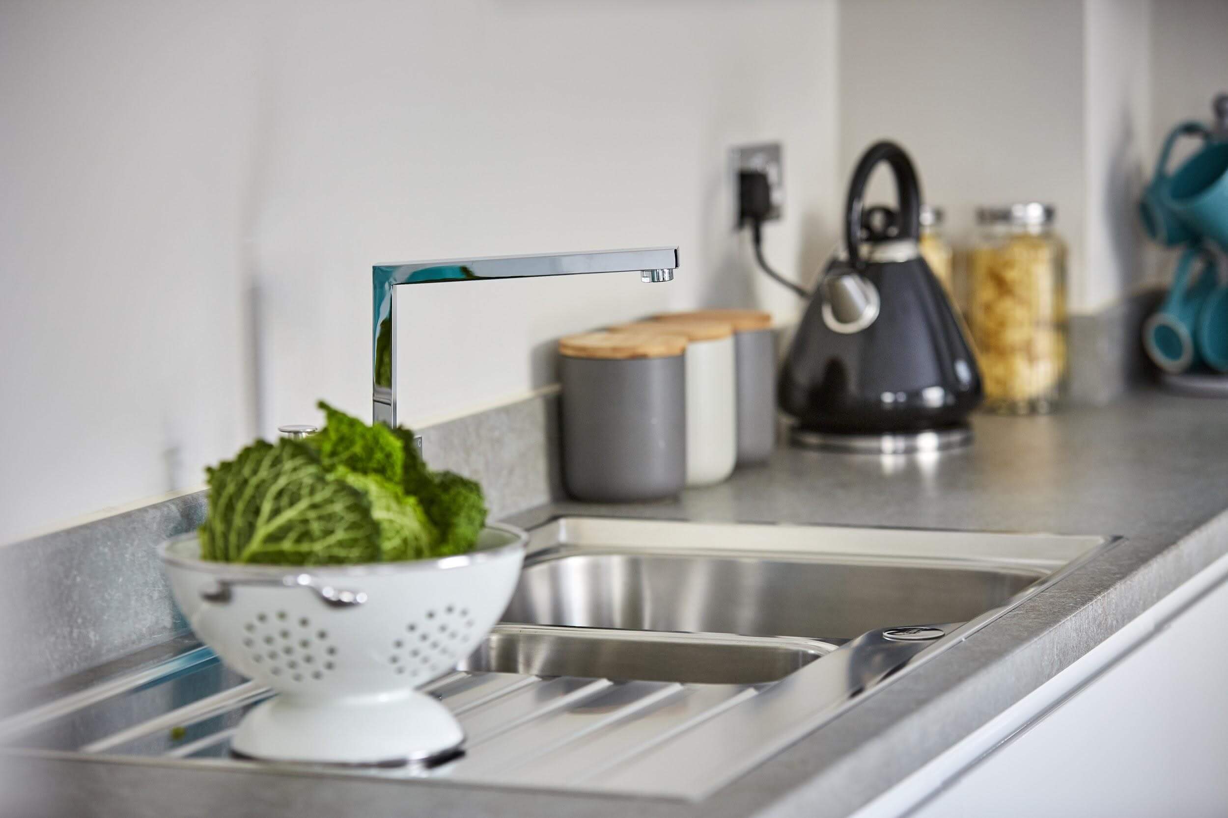 Sink in kitchen