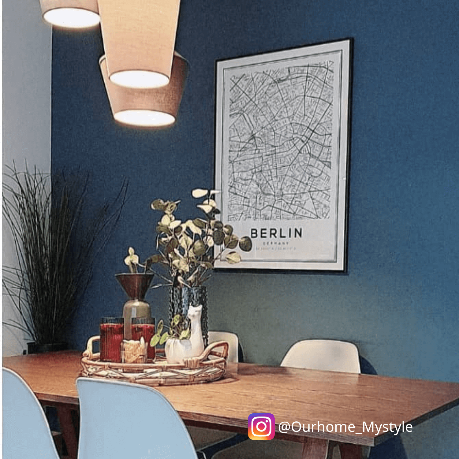 Table with feature lighting