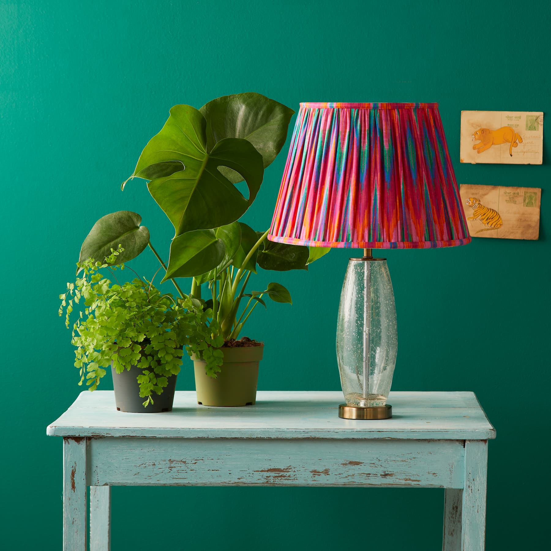 Pink lamp shade