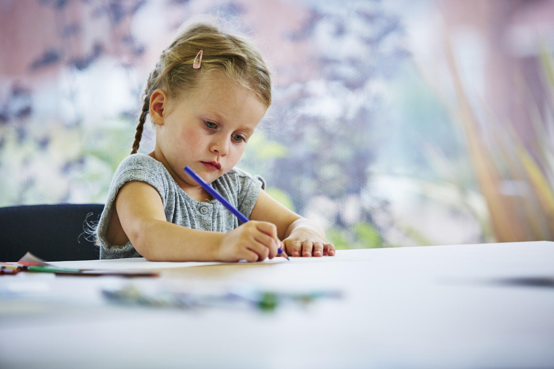 Girl drawing