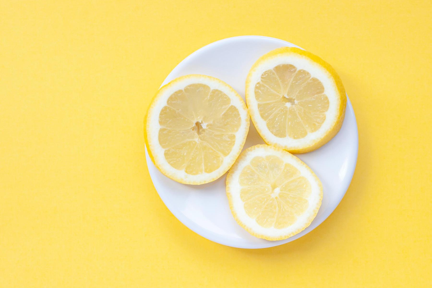 Lemons on a plate