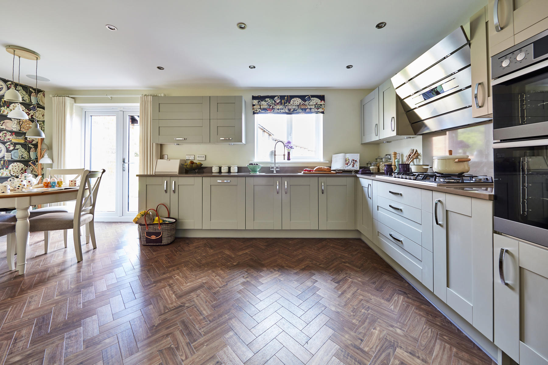 Bramley Wood kitchen herringbone floor