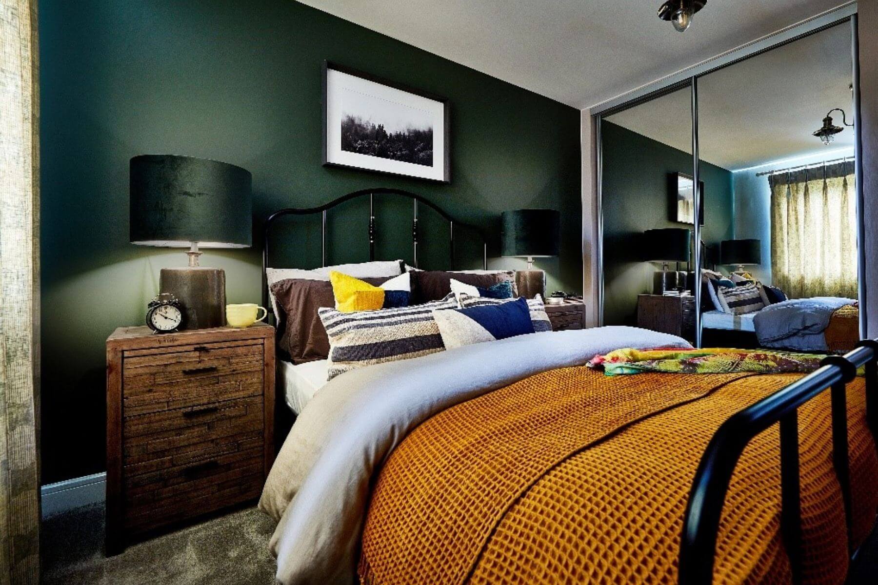 Green interiors in a typical Taylor Wimpey home