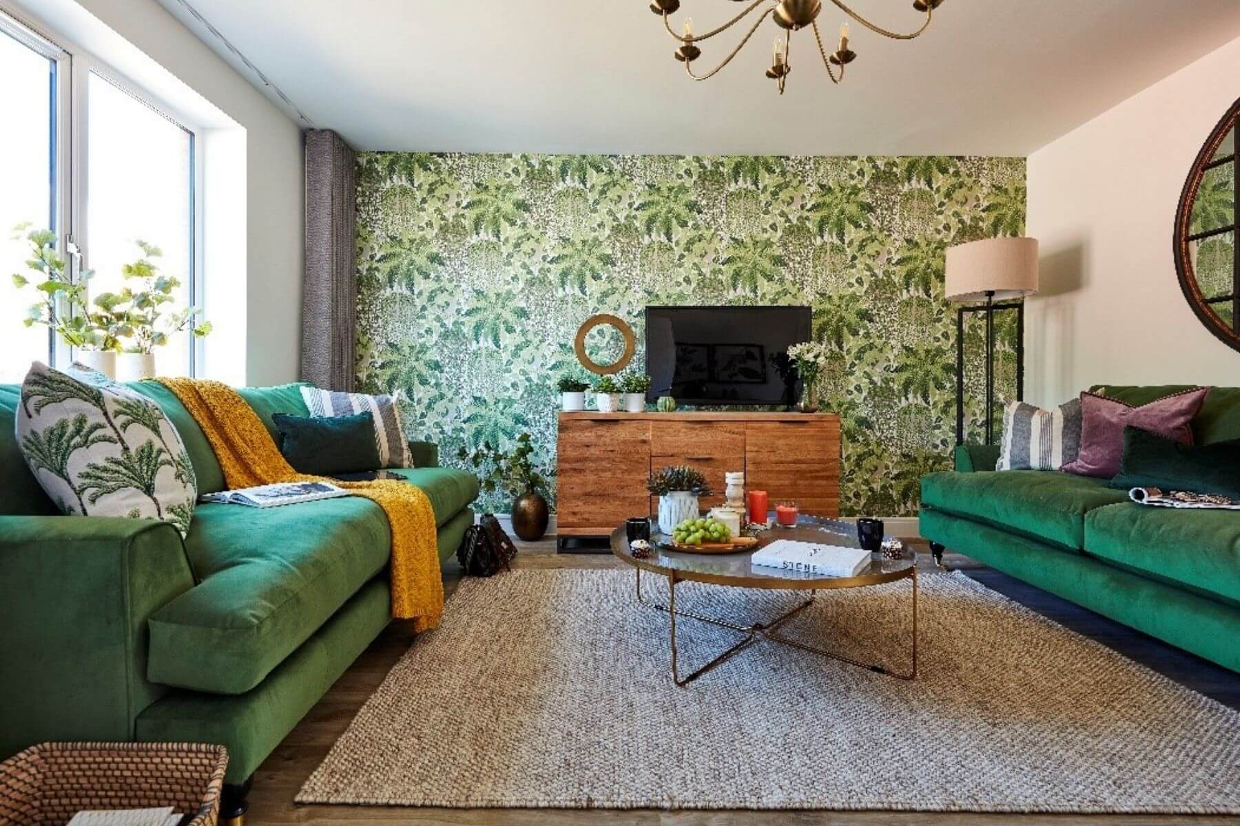 Green interiors in a typical Taylor Wimpey home