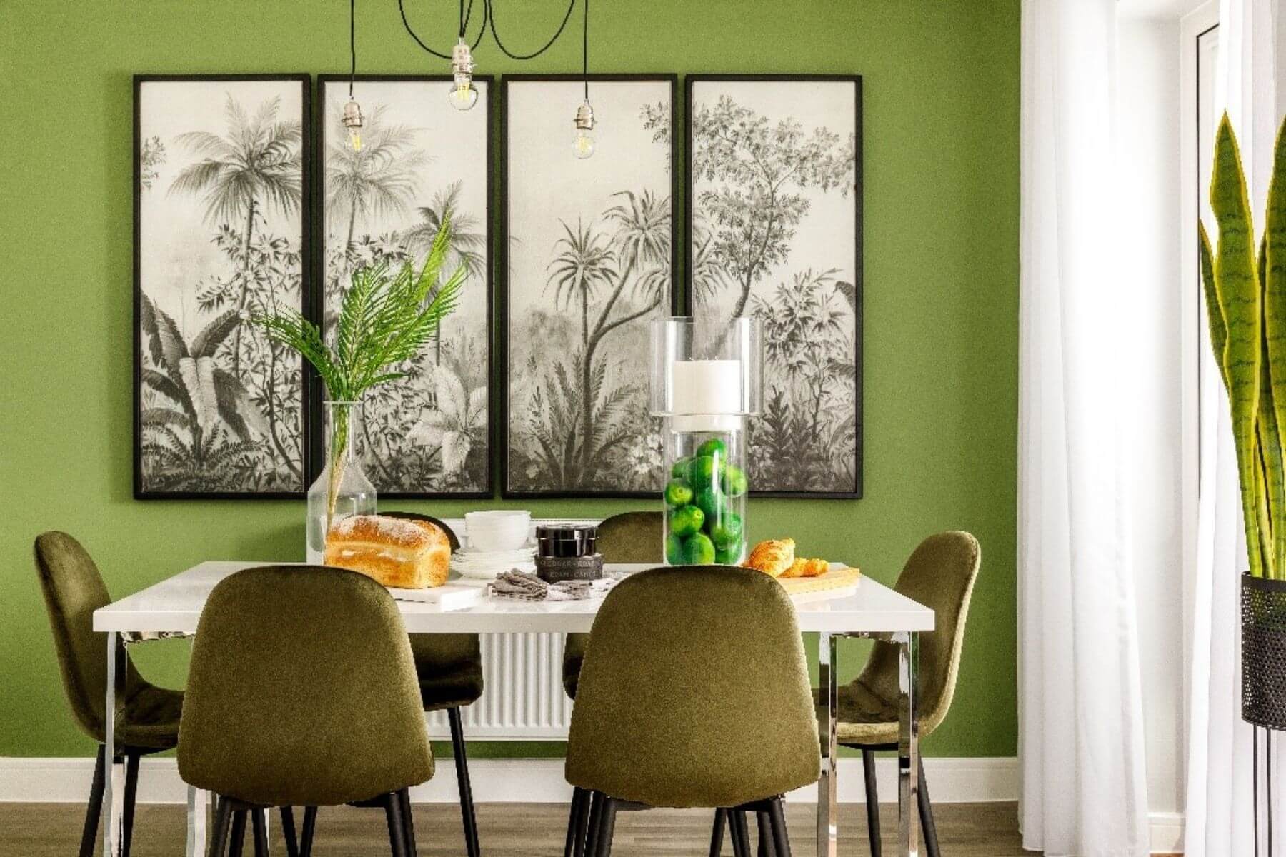 Green interiors in a typical Taylor Wimpey home
