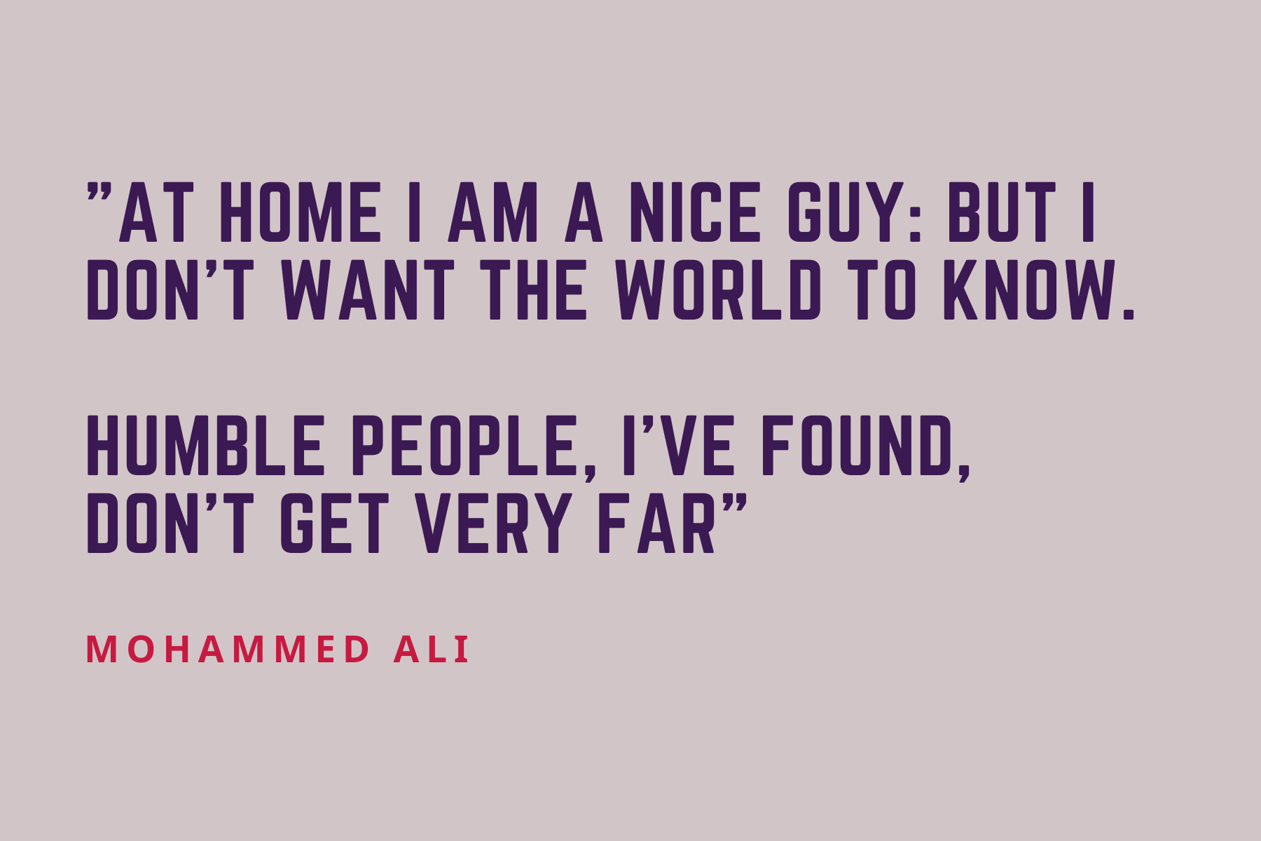Mohammed Ali Quote
