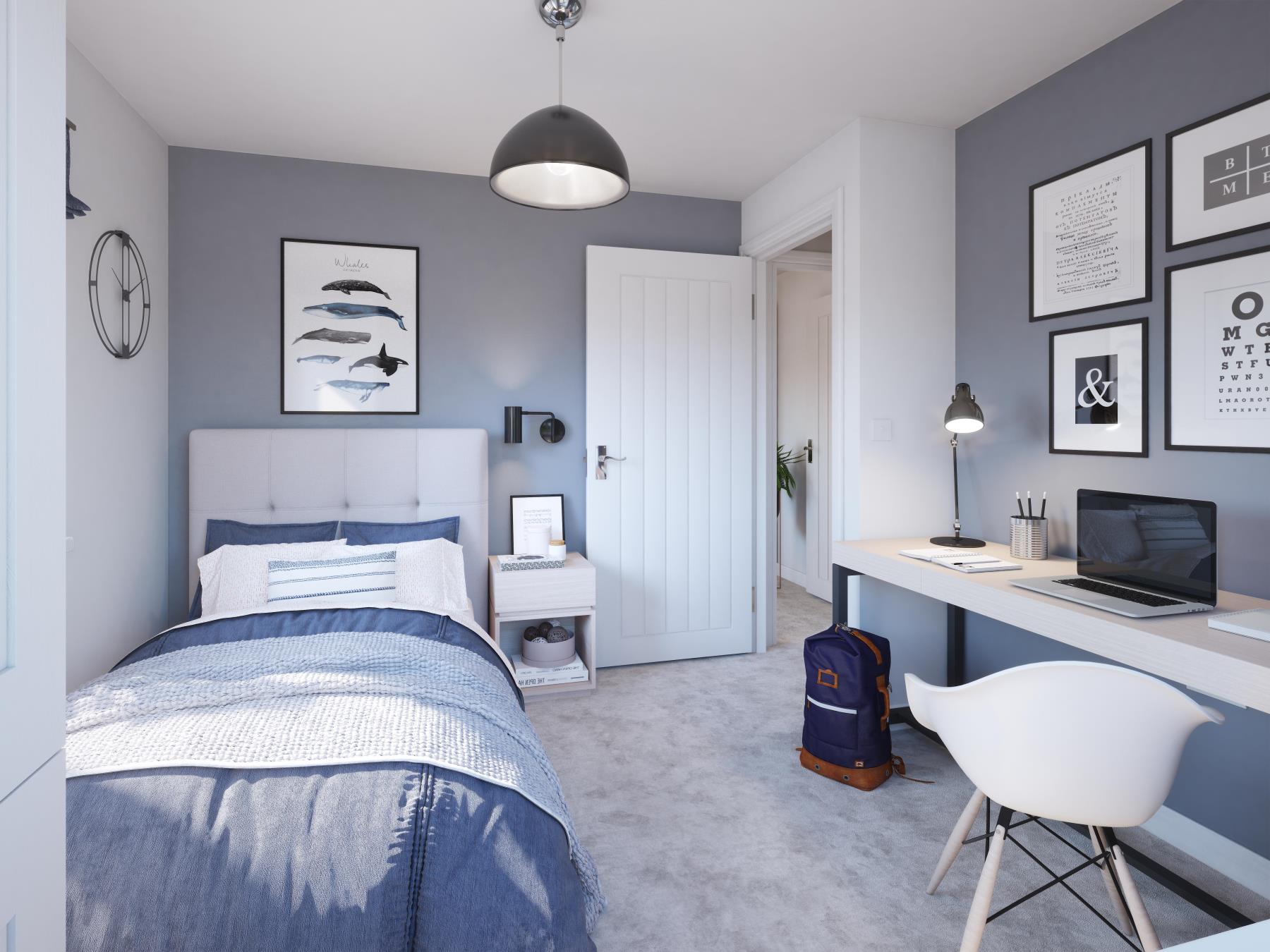 Home office and bedroom