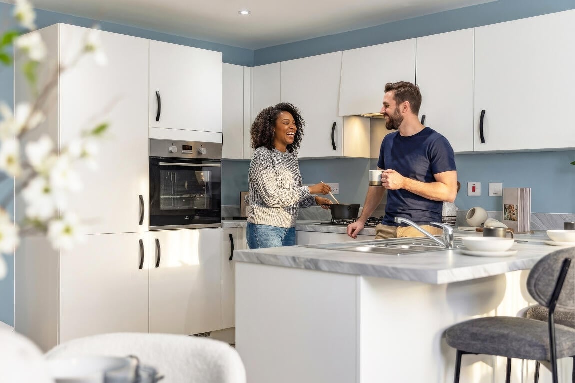 Couple in kitchen