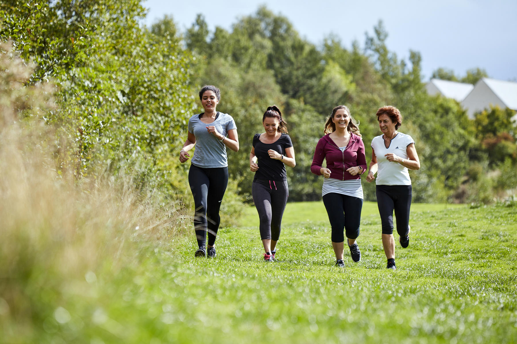Community - people running together
