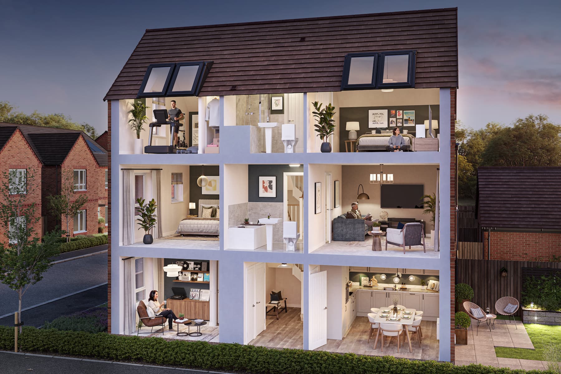 Taylor Wimpey three storey home