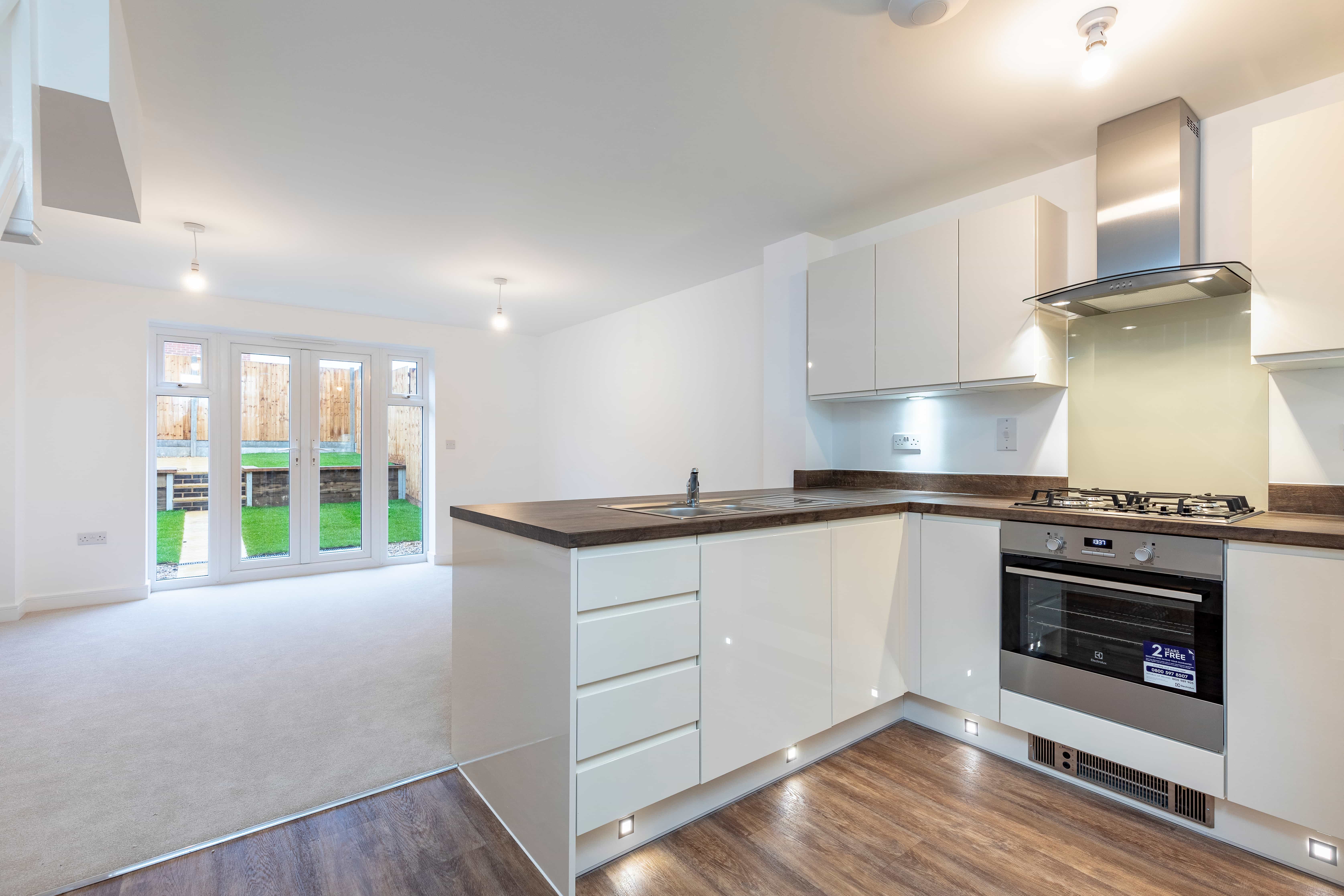 The Belford open plan kitchen